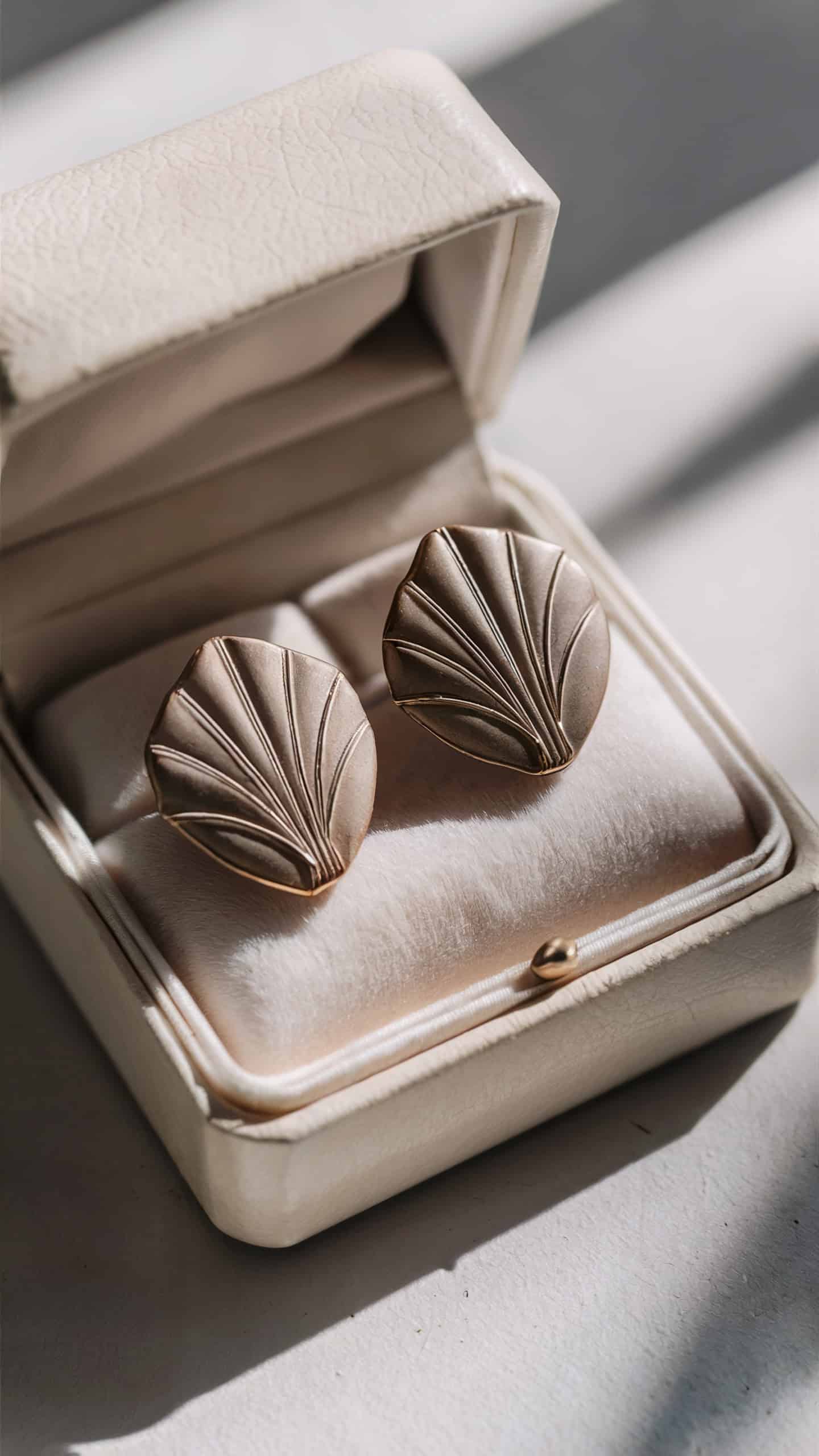 Art Deco Clay Studs