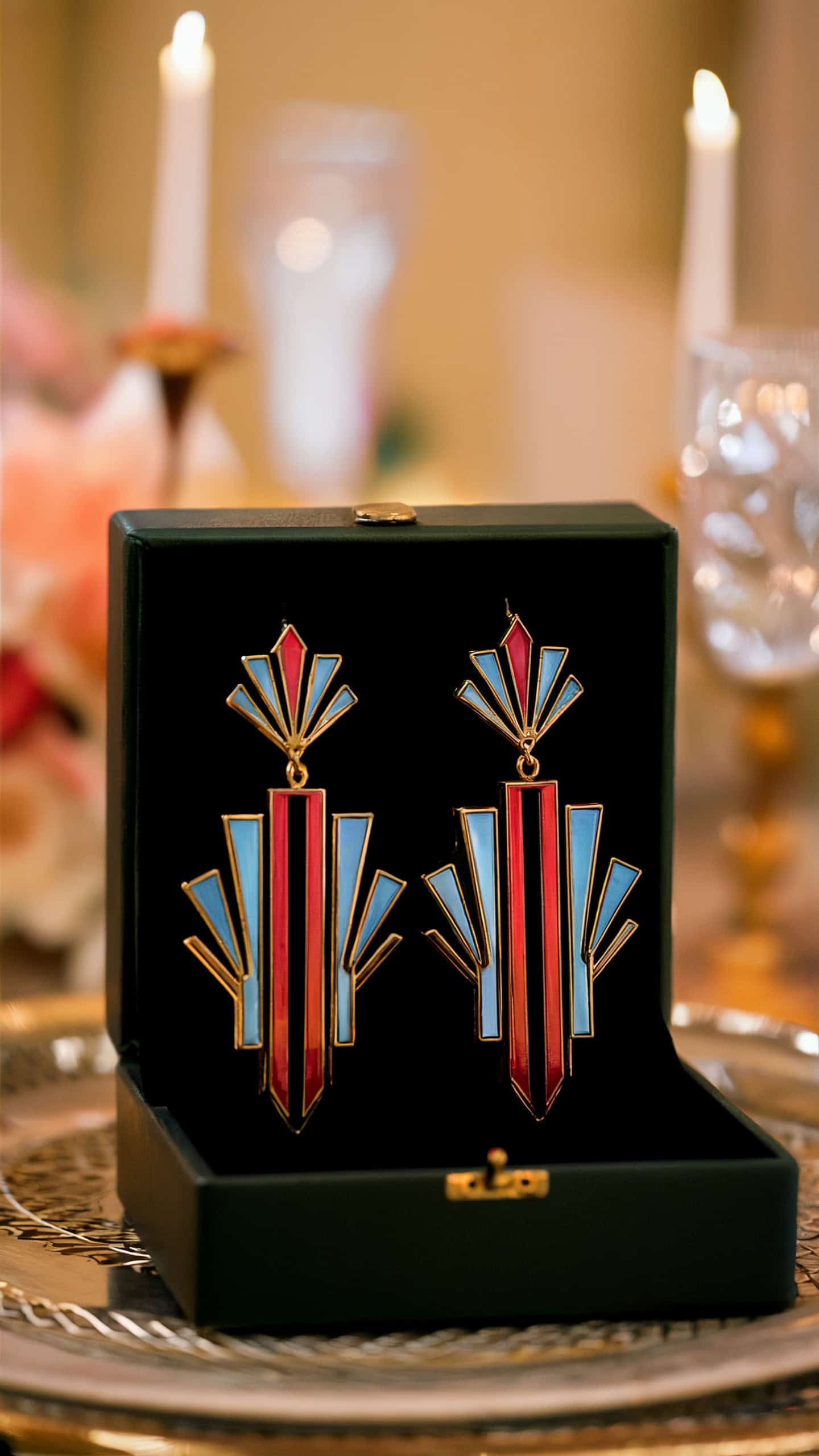 Art Deco Statement Earrings
