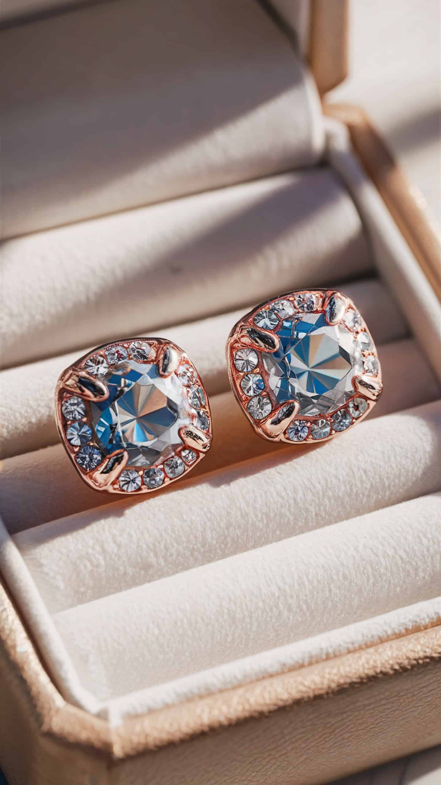 Betsey Johnson Crystal Royale Stud Earrings