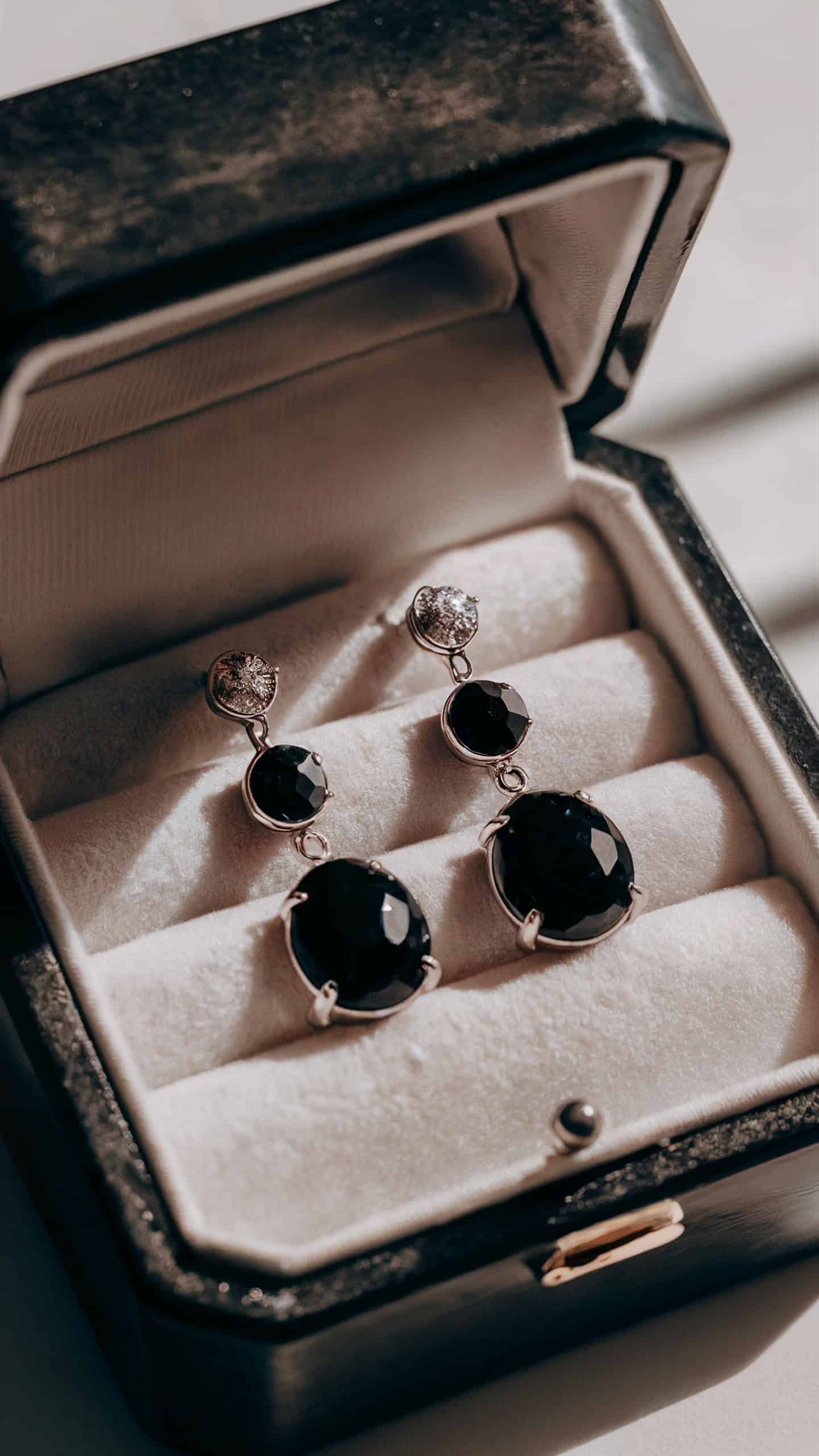 Black Onyx Drop Earrings