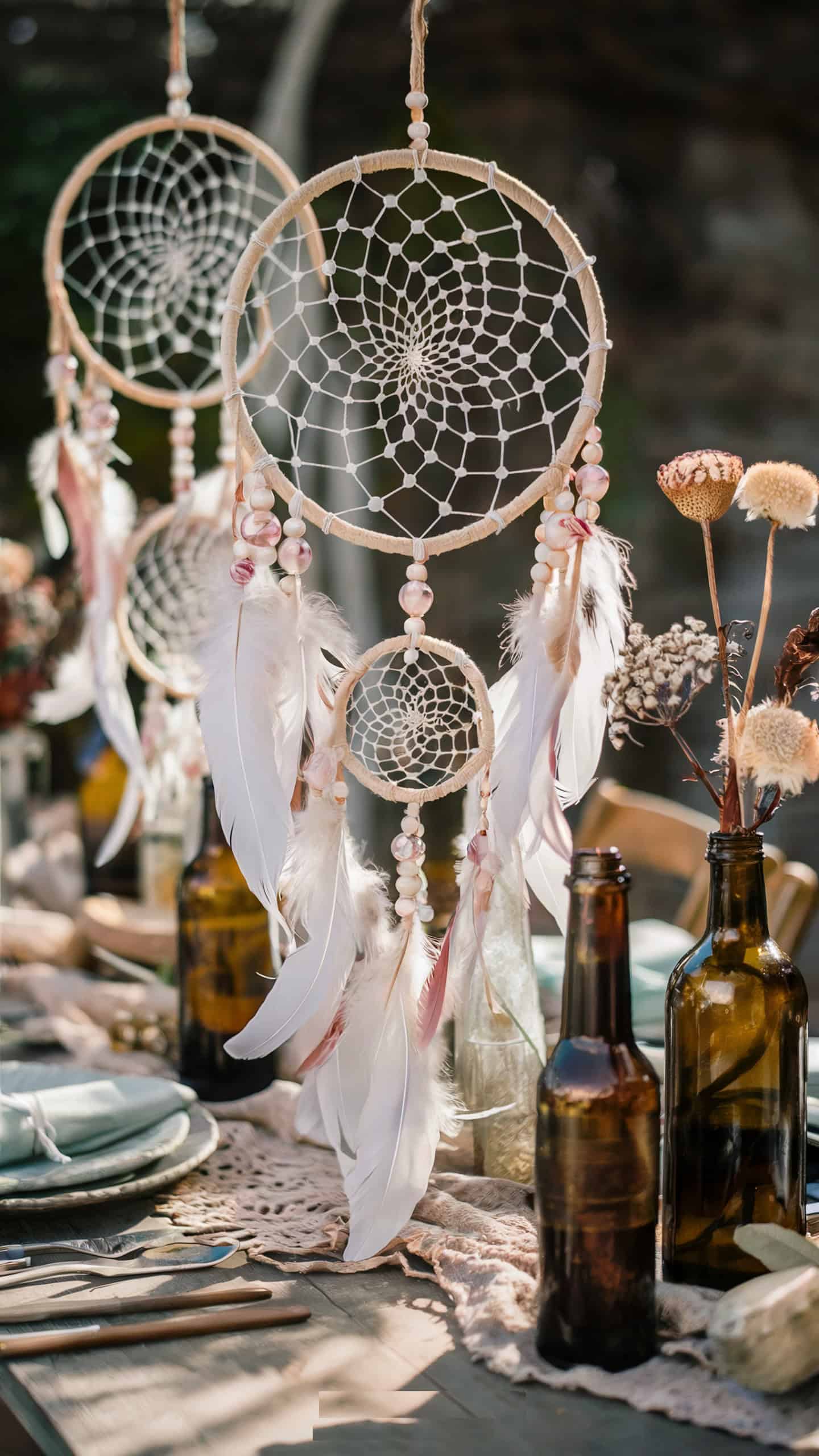 Bohemian Dream Catcher Centerpieces