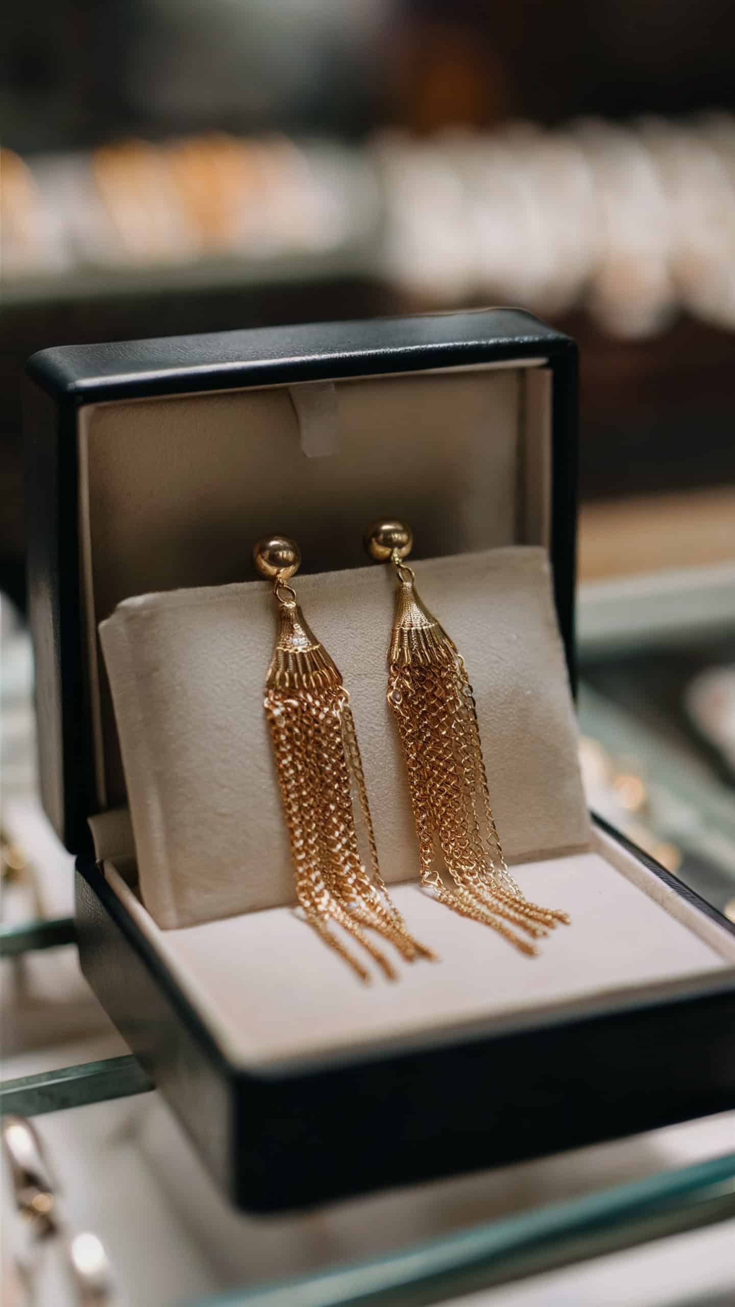 Bohemian Tassel Gold Earrings