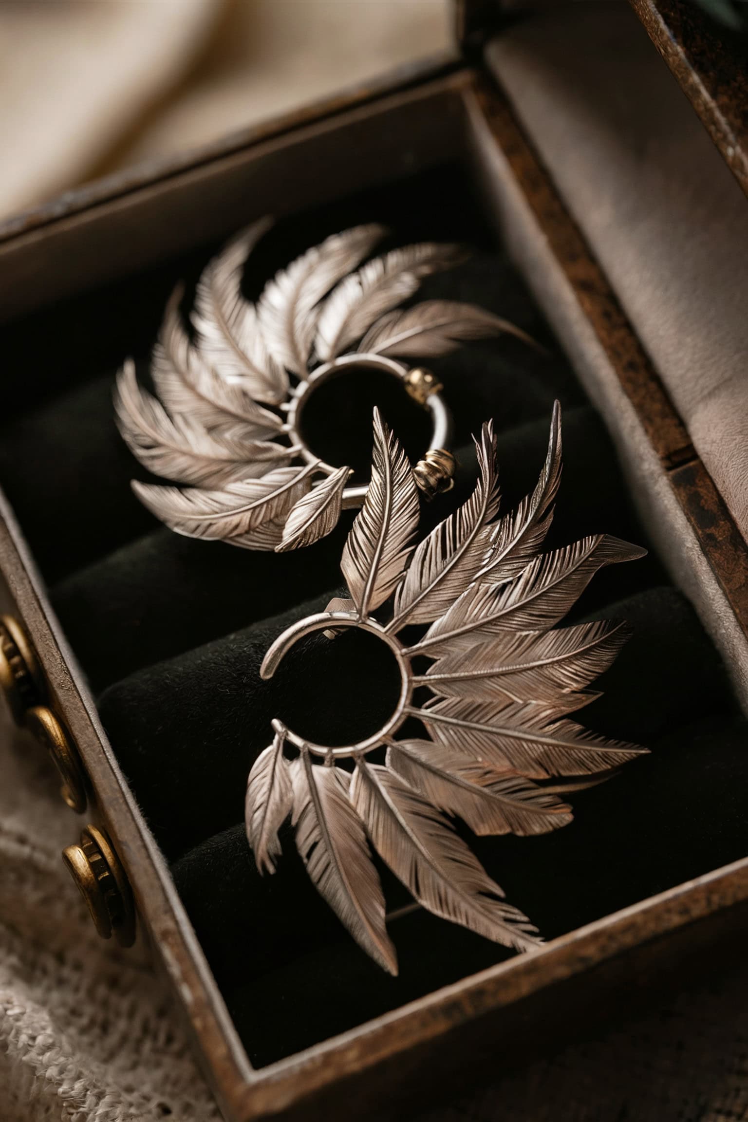 Boho Feather Ear Cuffs