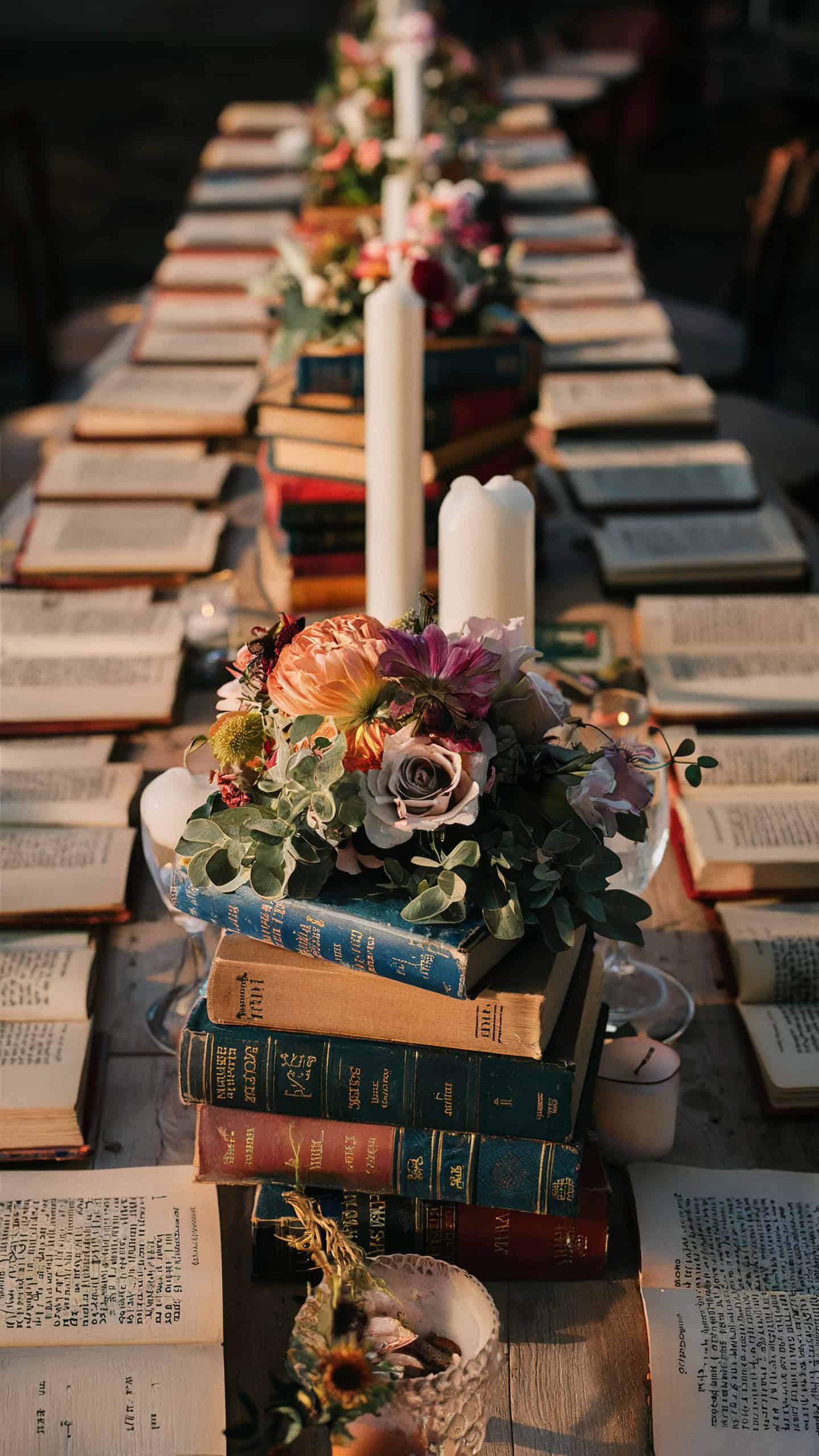 Book-Inspired Centerpieces