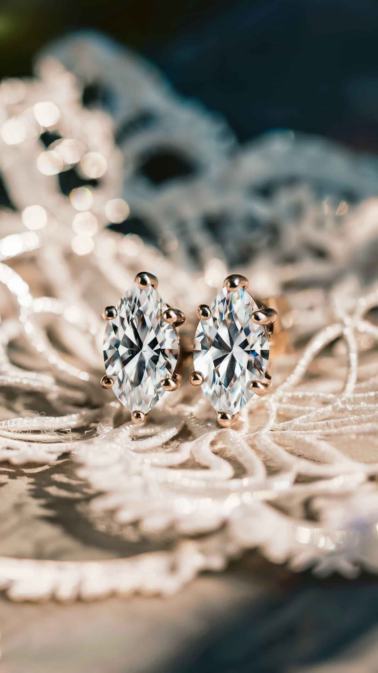 CZ Marquise Cut Studs