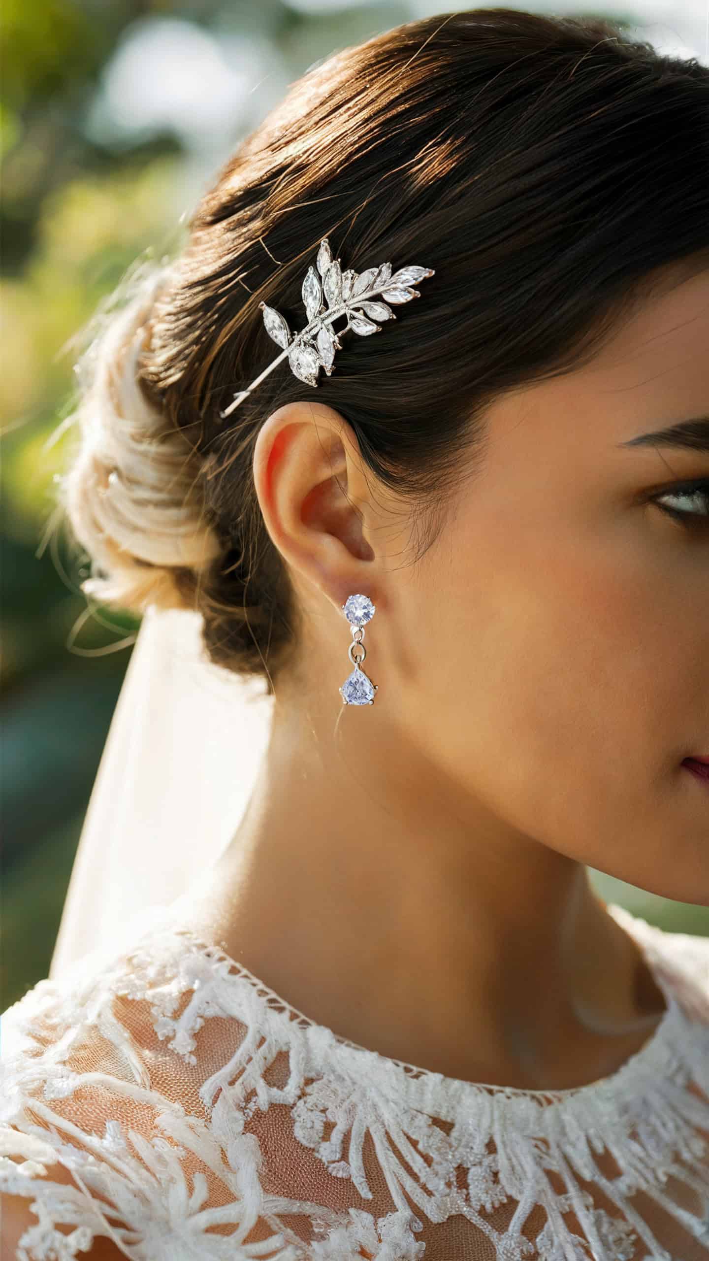 CZ Solitaire Drop Earrings