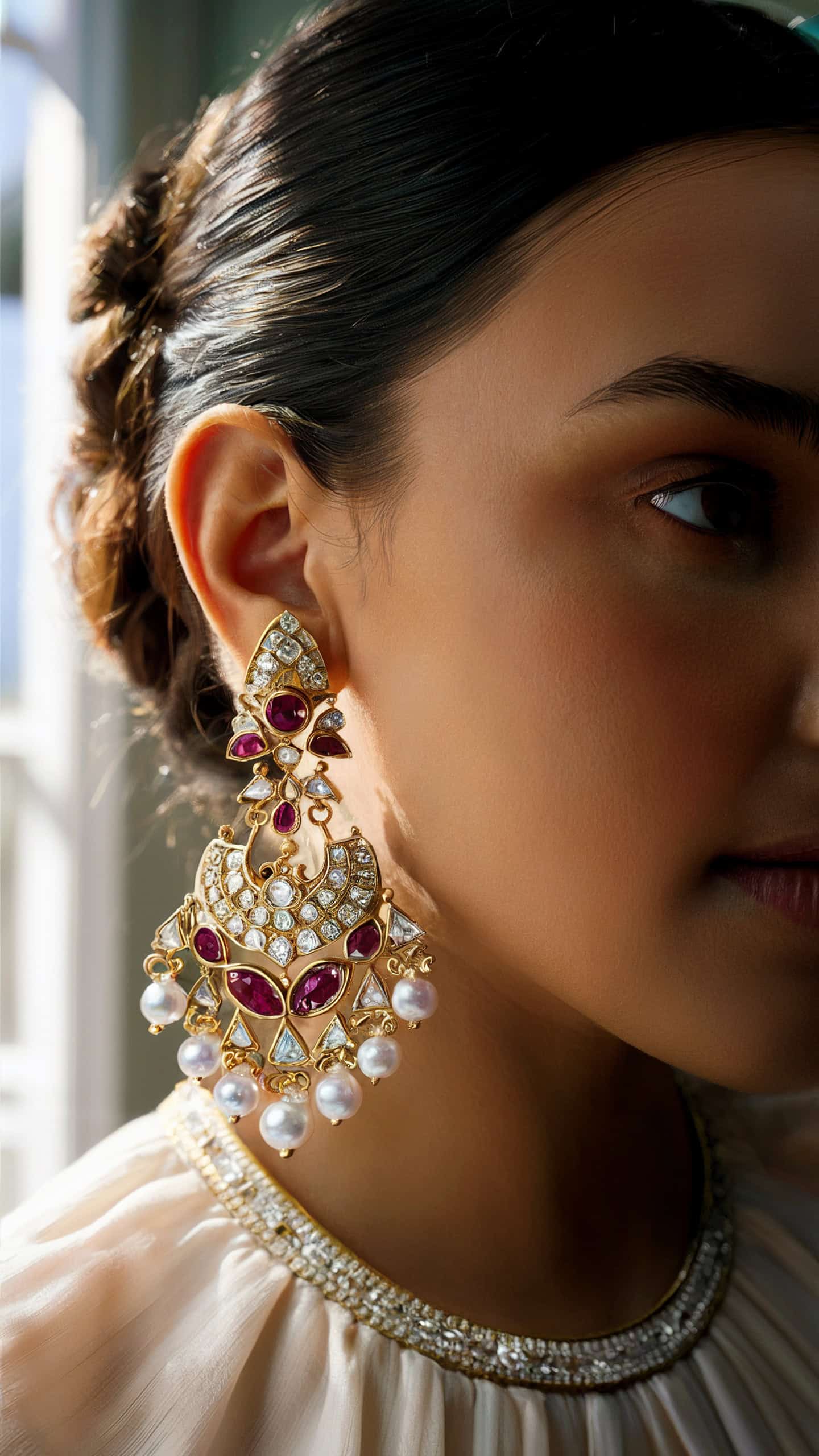 Chand Begum Pearl Earrings