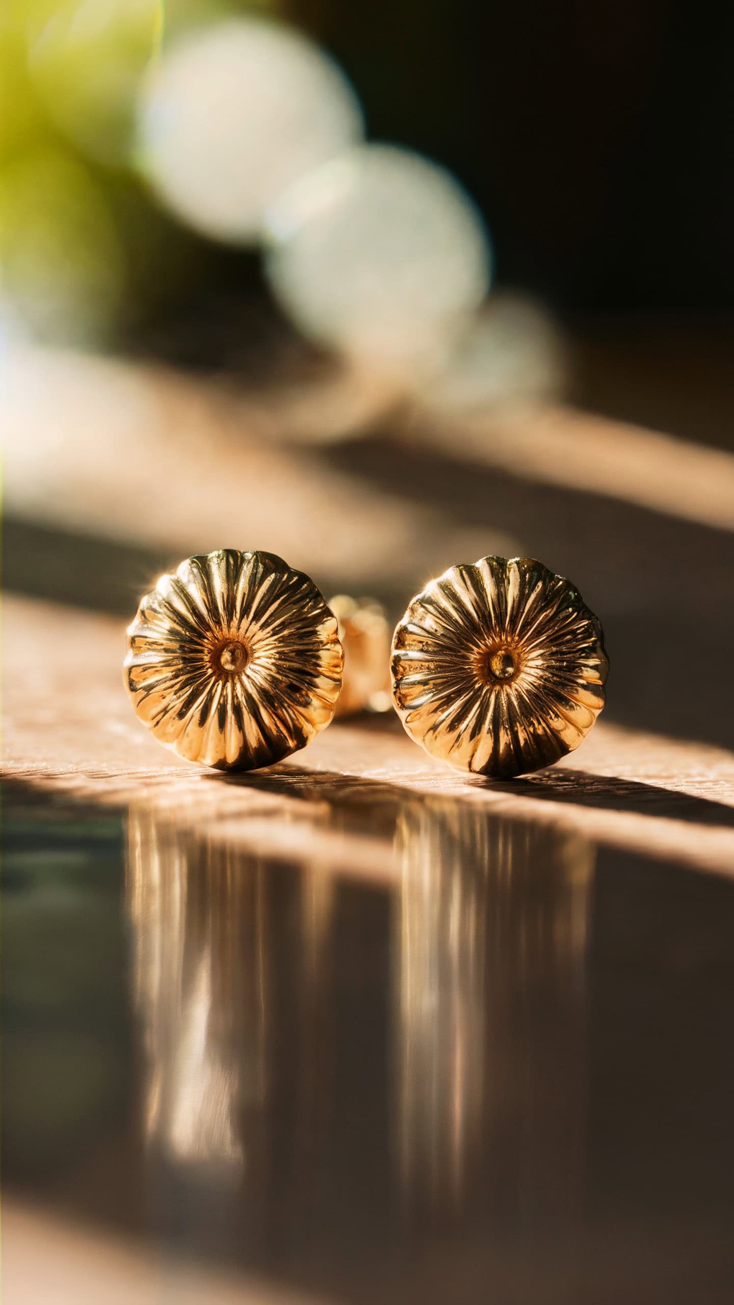 Clara Gold Plated Studs