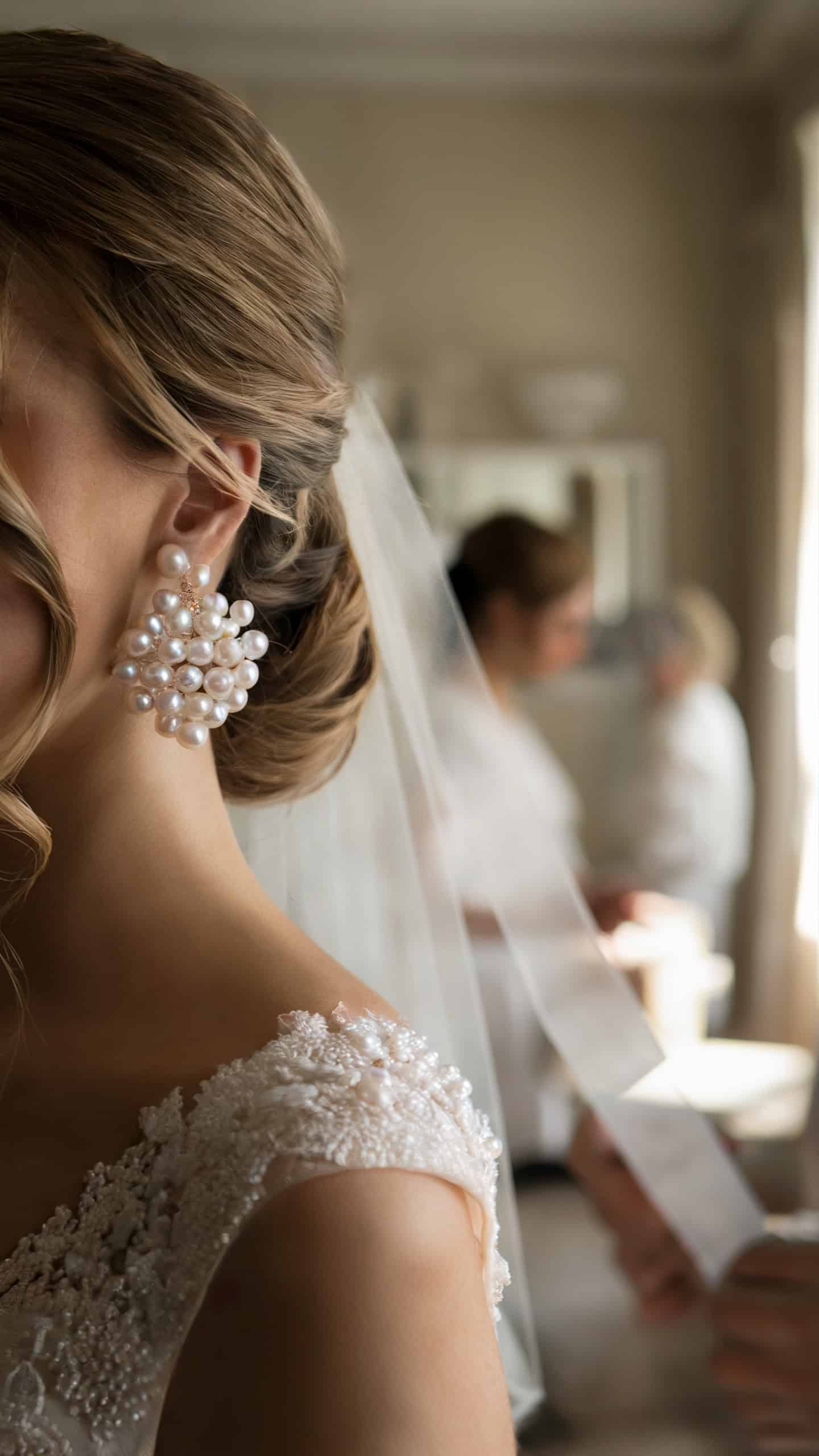 Cluster Pearl Earrings