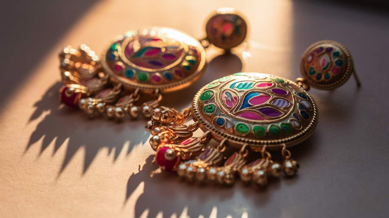 wedding earrings indian