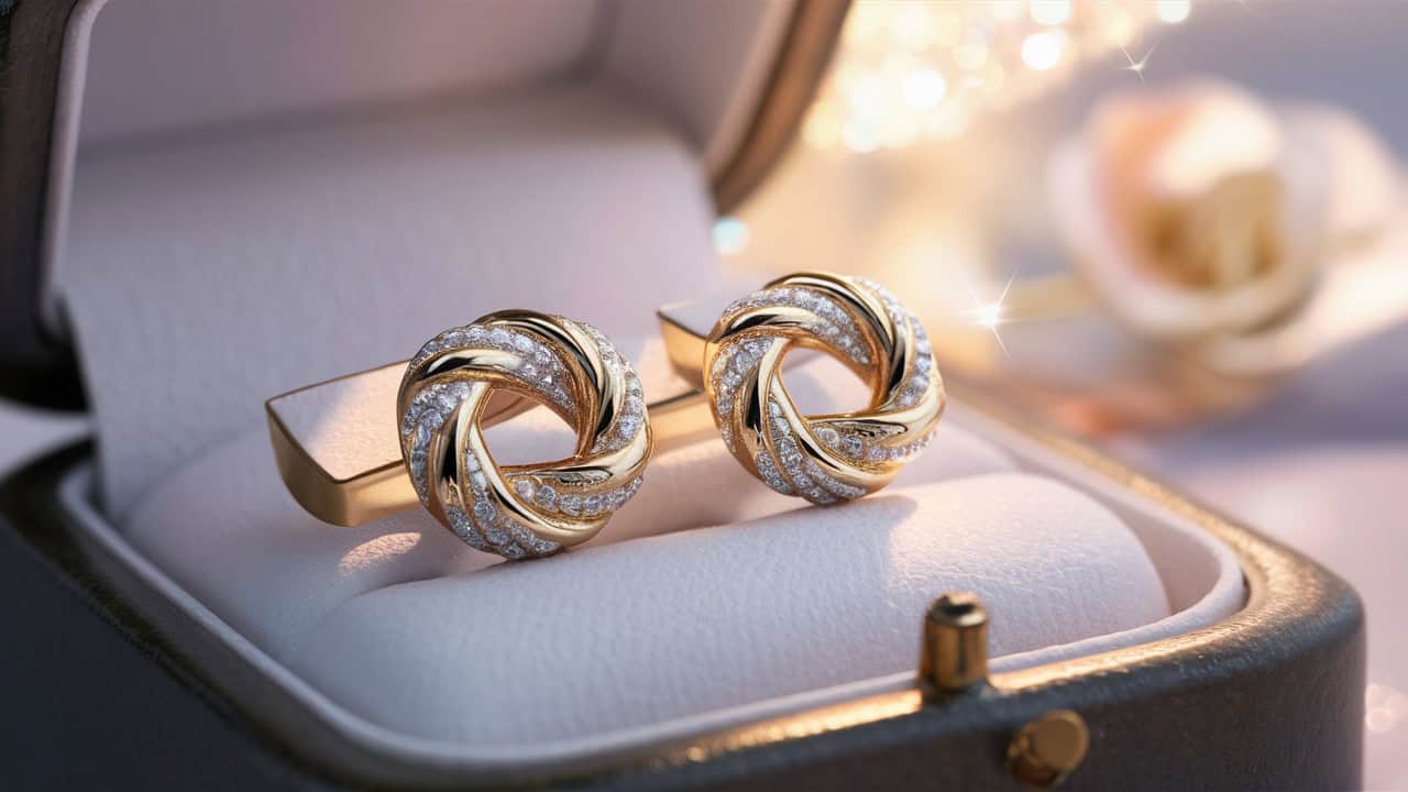 wedding earrings gold
