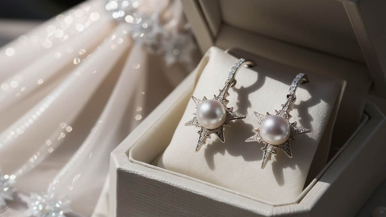 wedding earrings pearl drop
