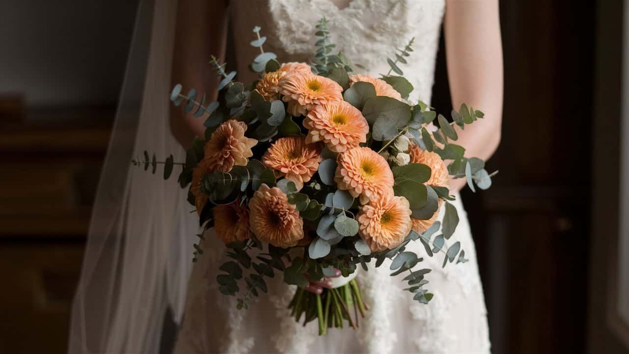 Wedding Bouquets Zinnias