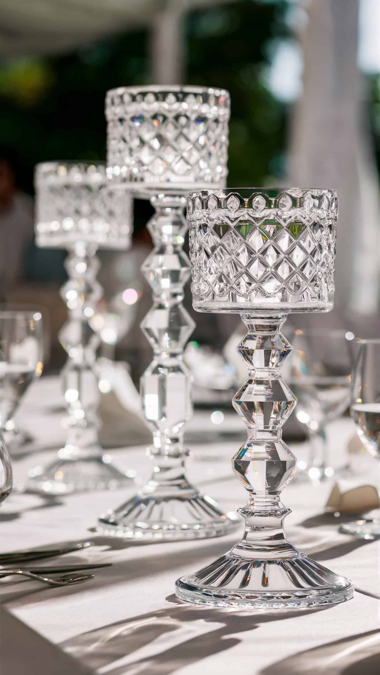 Crystal Candlestick Holders