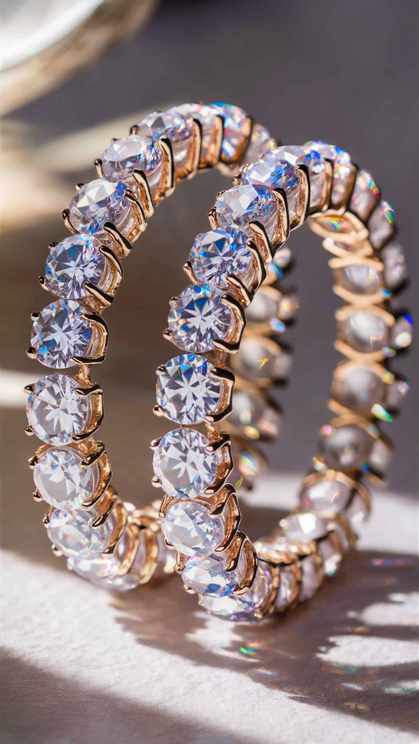 Cubic Zirconia Hoops