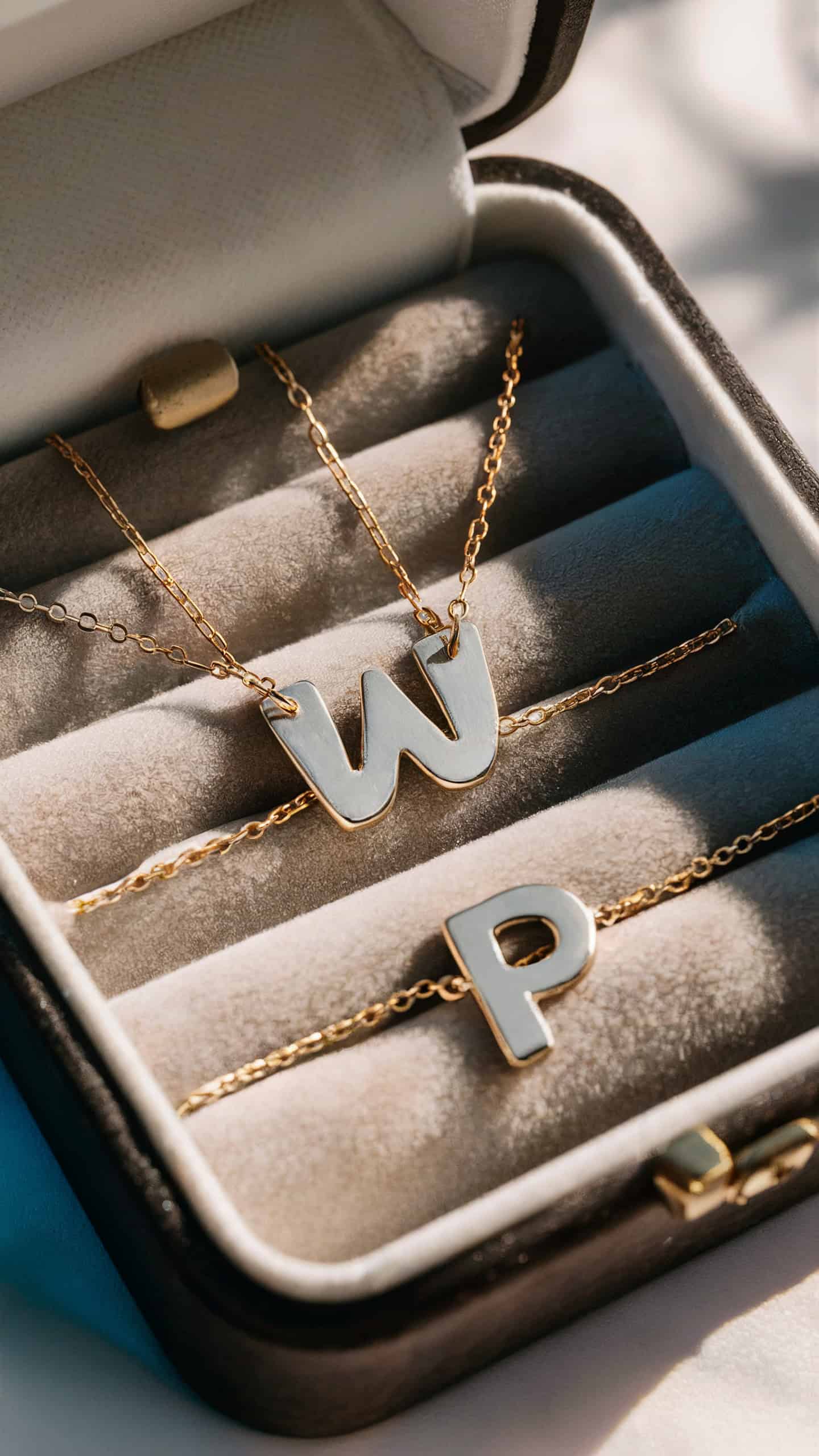 Custom Hand-Stamped Initial Necklaces