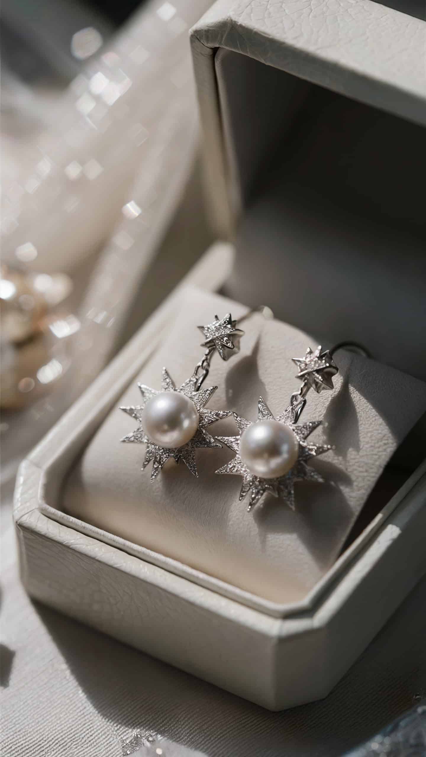 David Yurman Starburst Pearl Drop Earrings