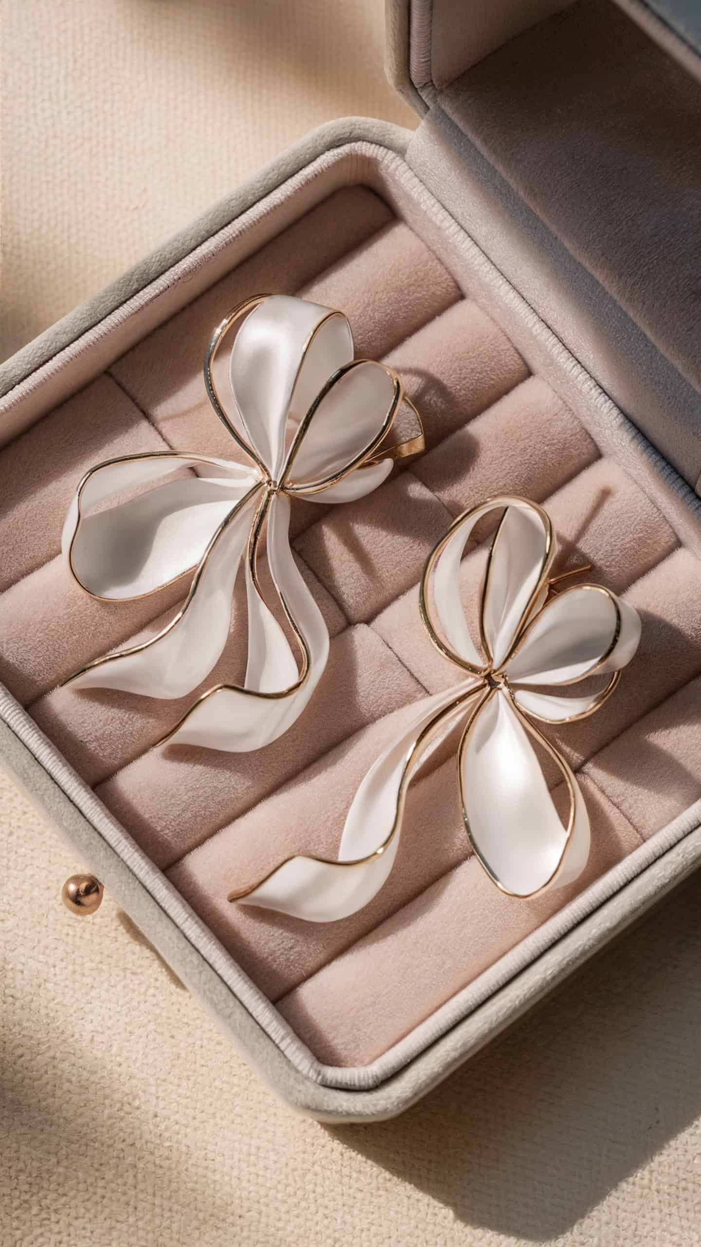 Delicate Ribbon Earrings