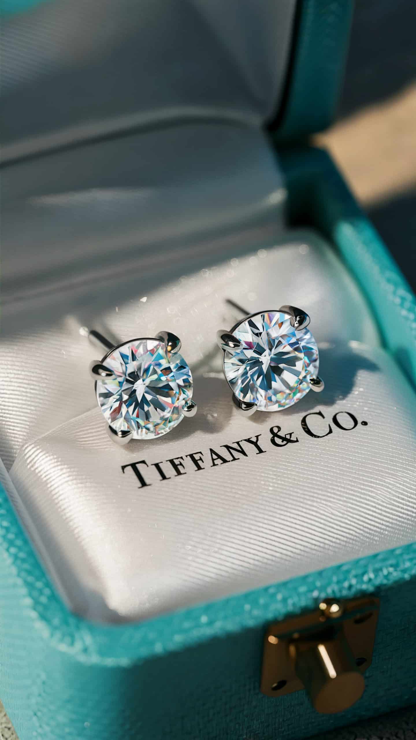 Diamond Stud Earrings by Tiffany & Co.