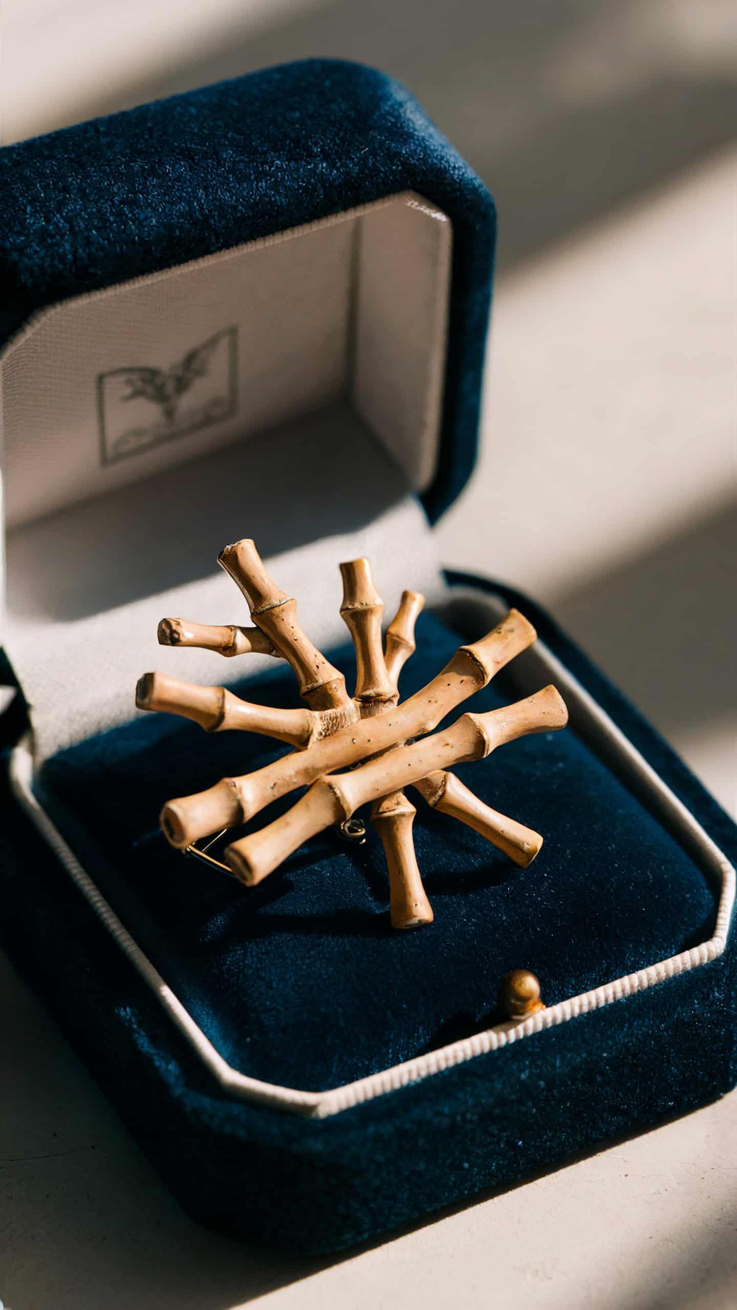 Eco-Friendly Bamboo Brooch