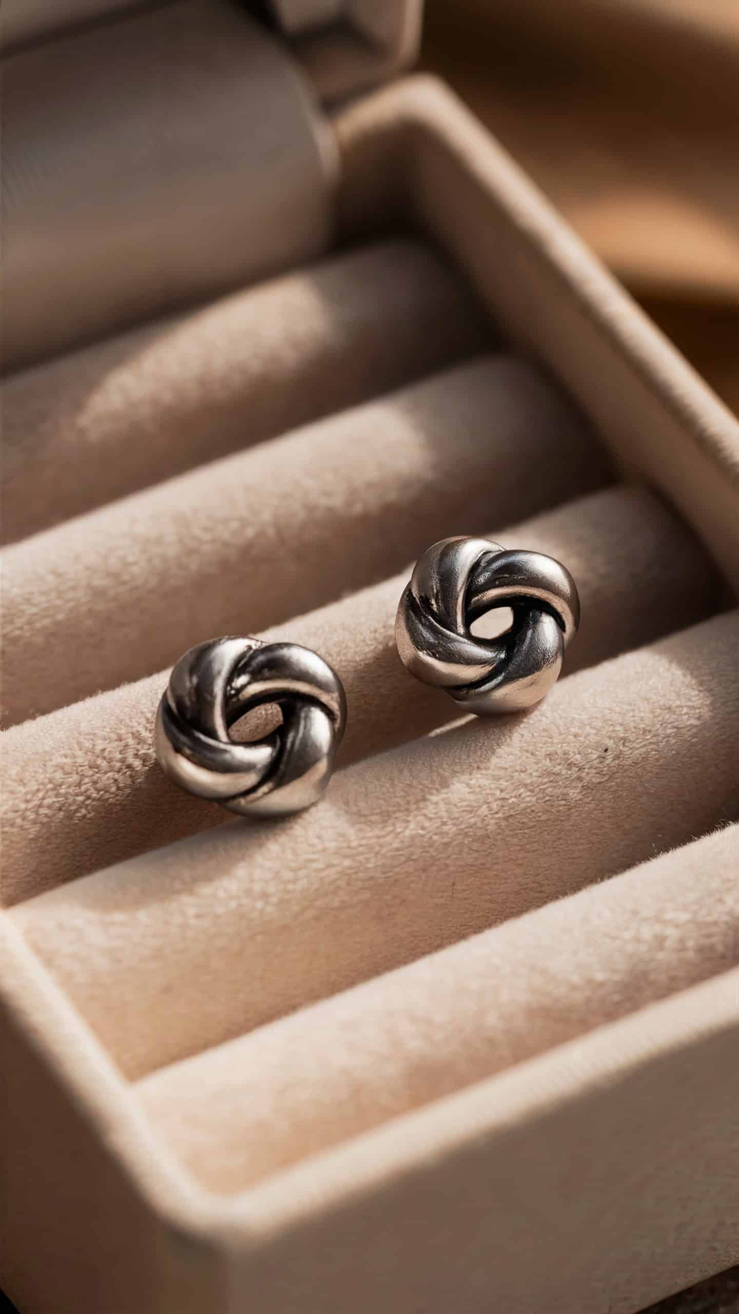 Elegant Knot Studs
