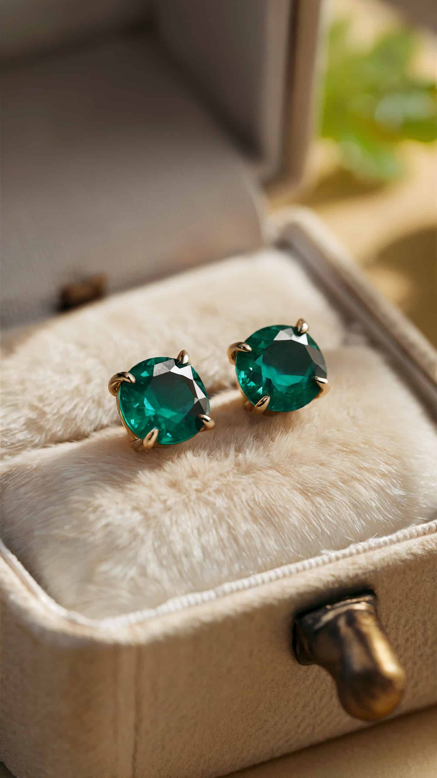 Emerald Studs from Brilliant Earth