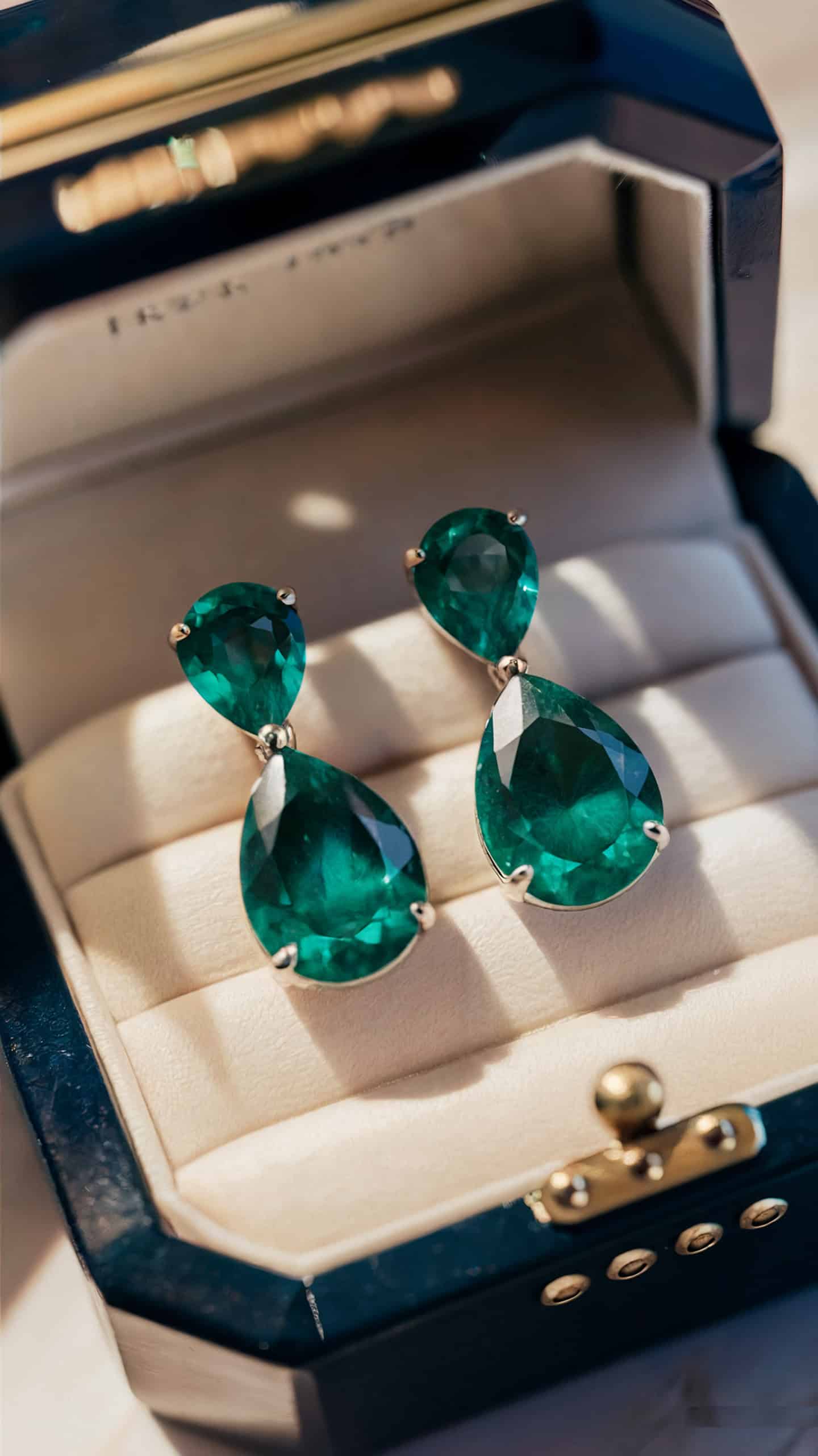 Emerald Teardrop Earrings