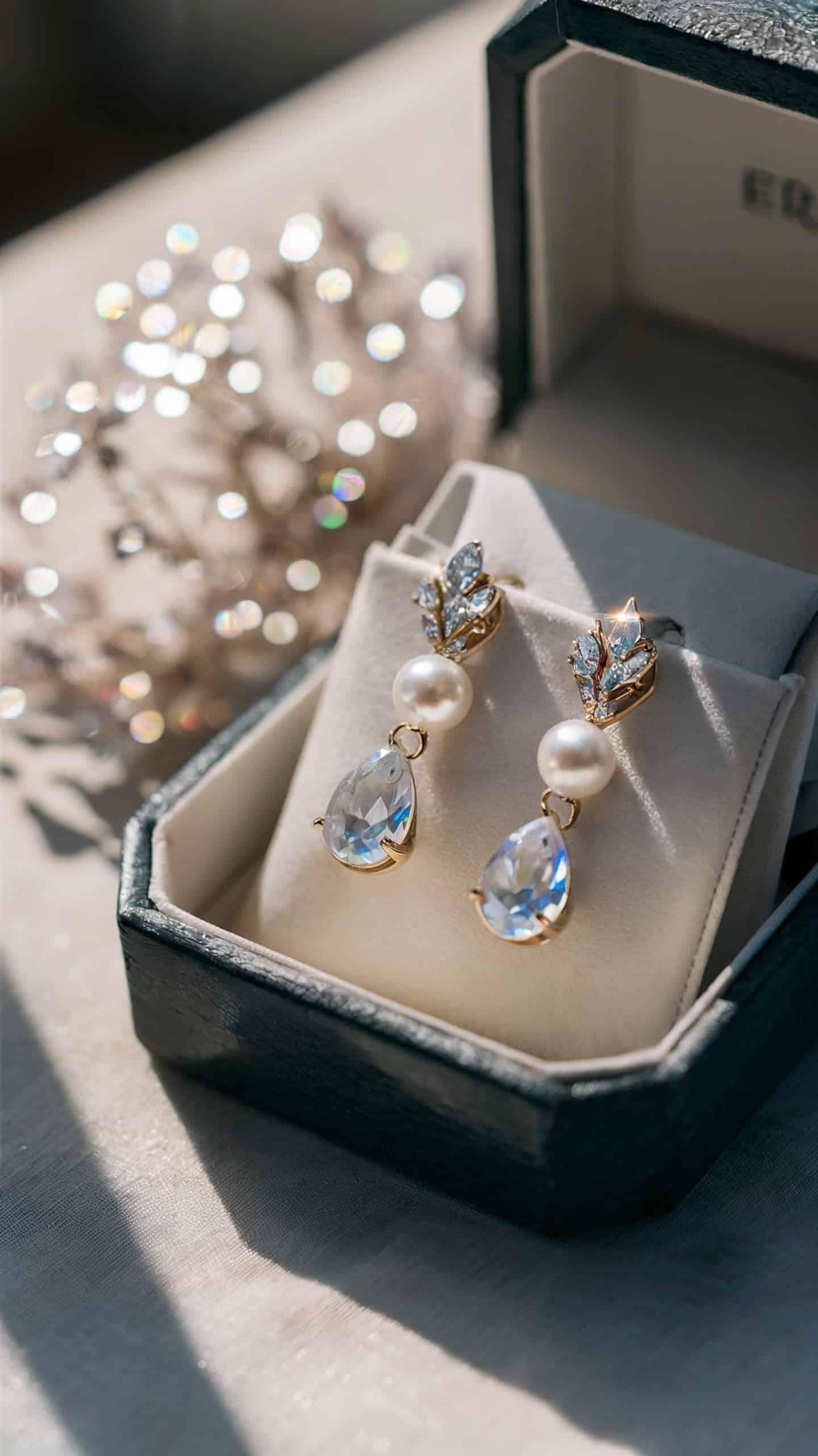 Erdem Pearl and Crystal Drop Earrings