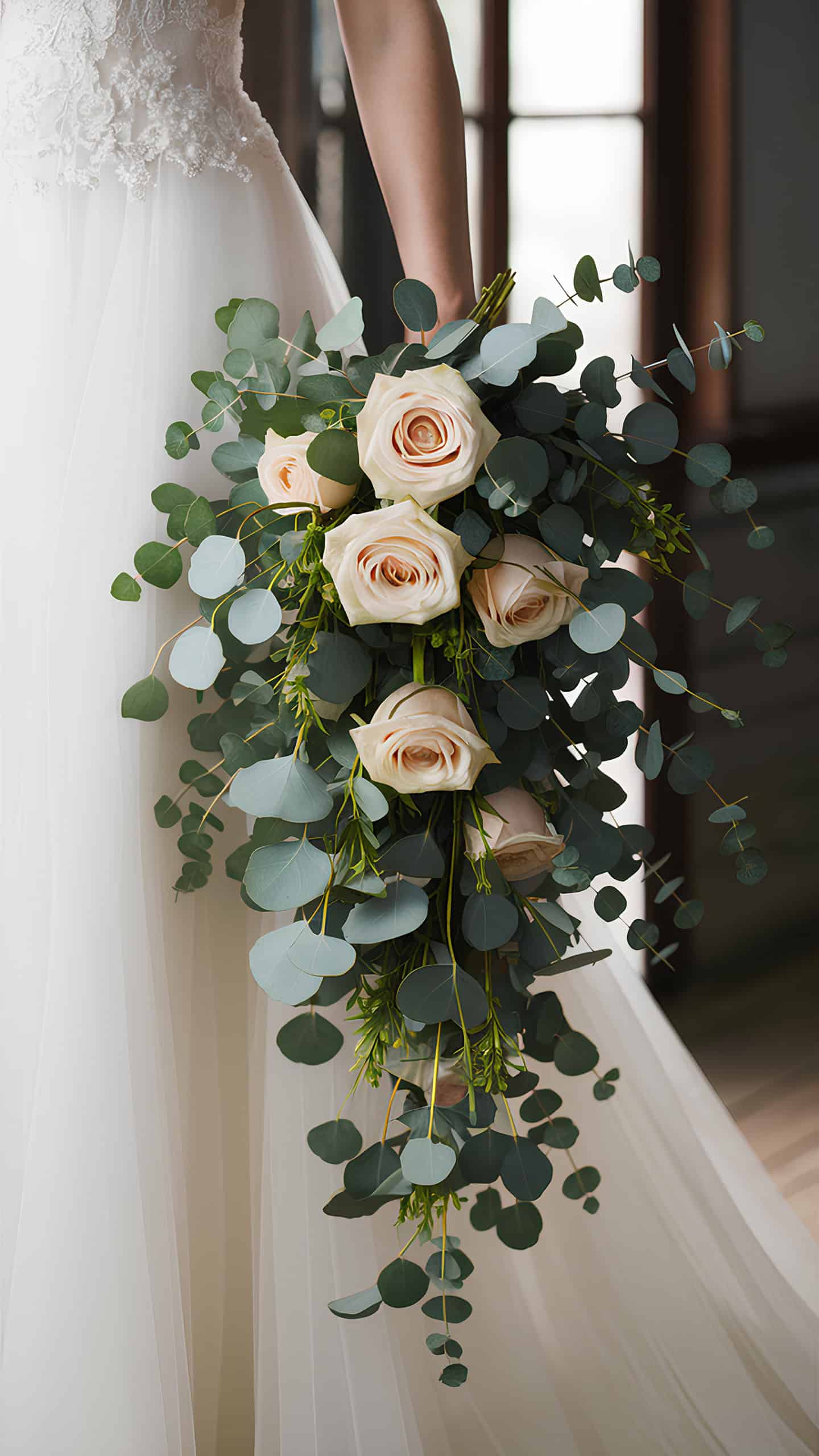 Eucalyptus and Rose Cascade