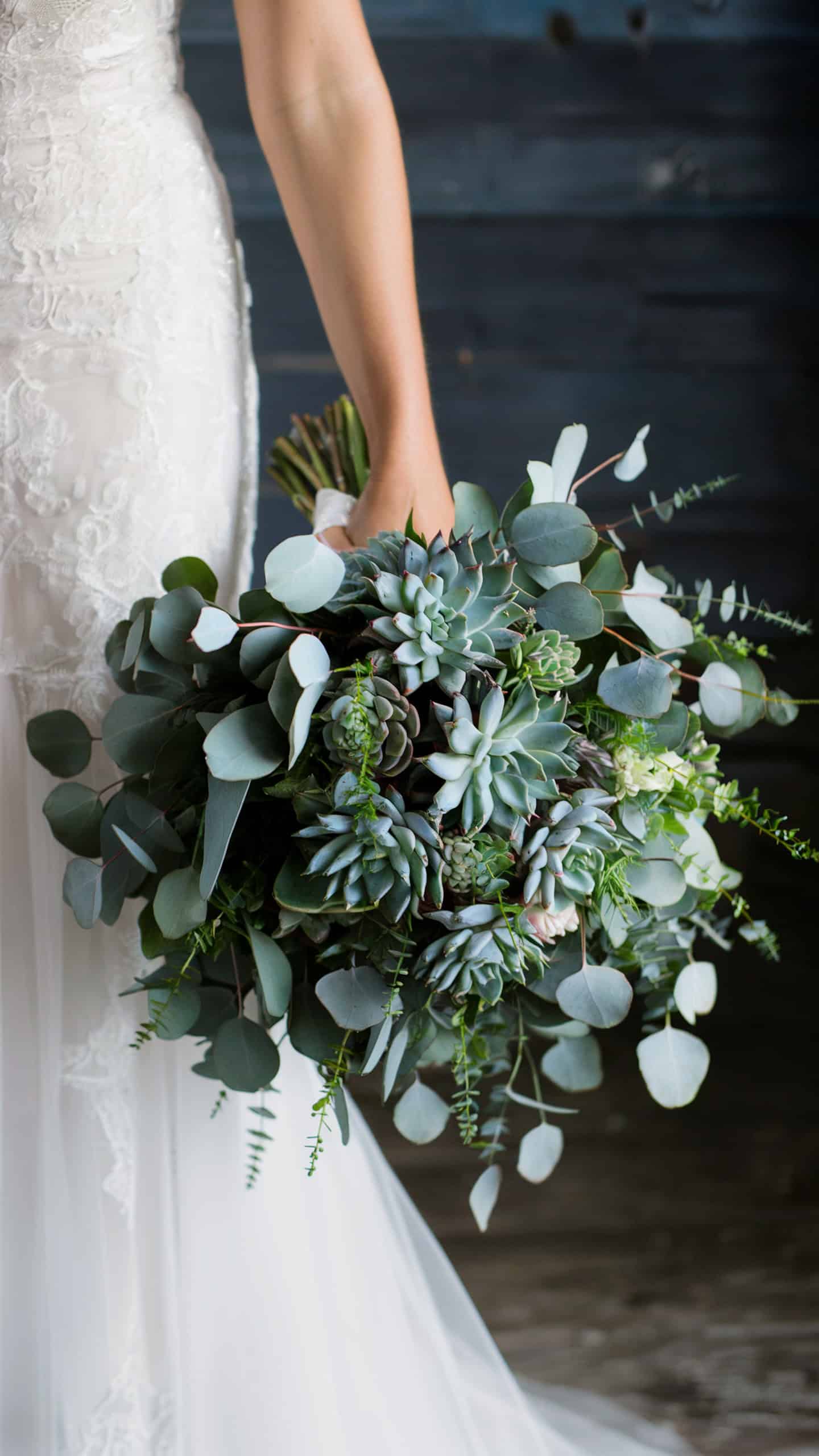 Eucalyptus and Succulent Mix