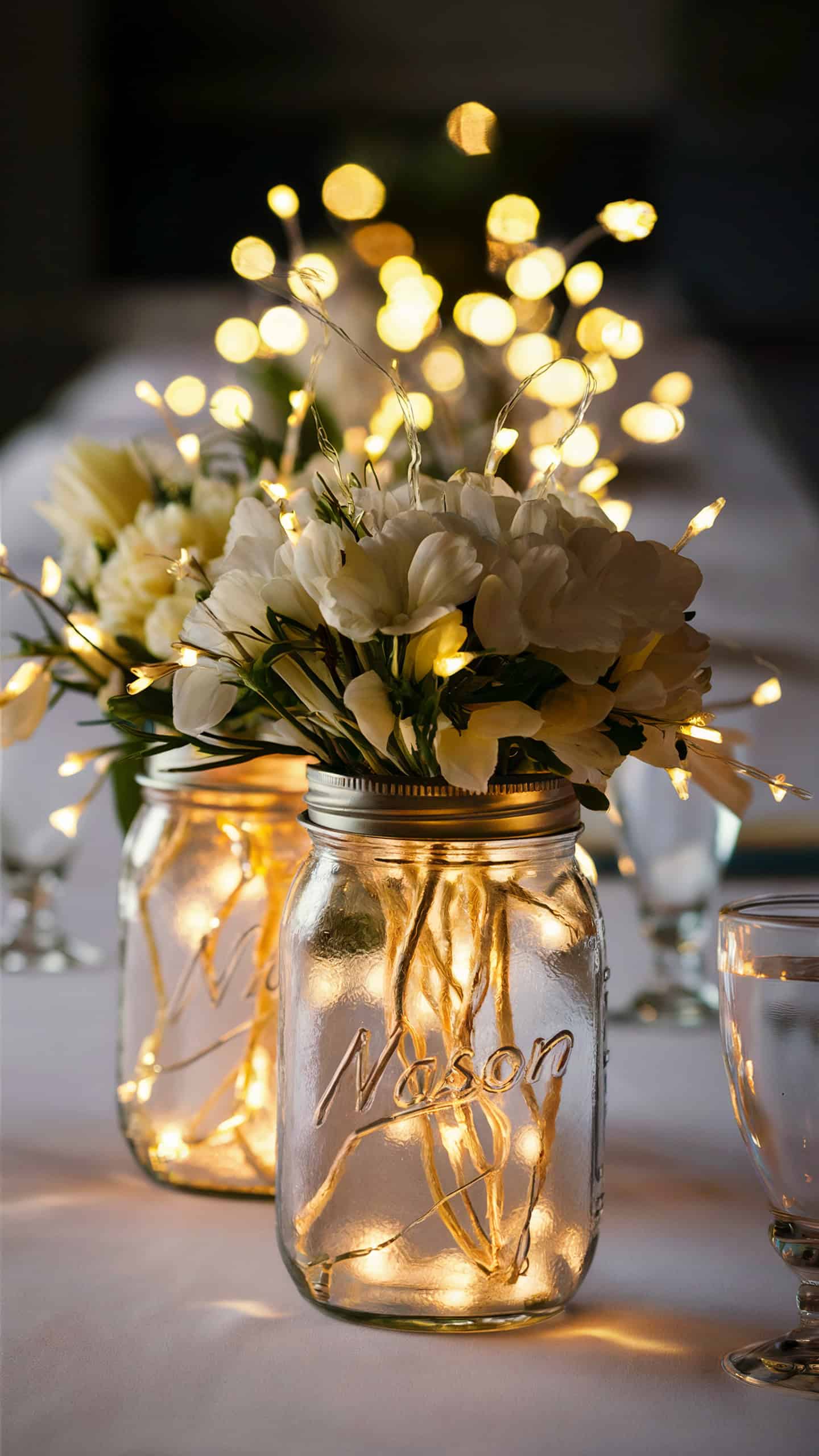 Fairy Light Mason Jars