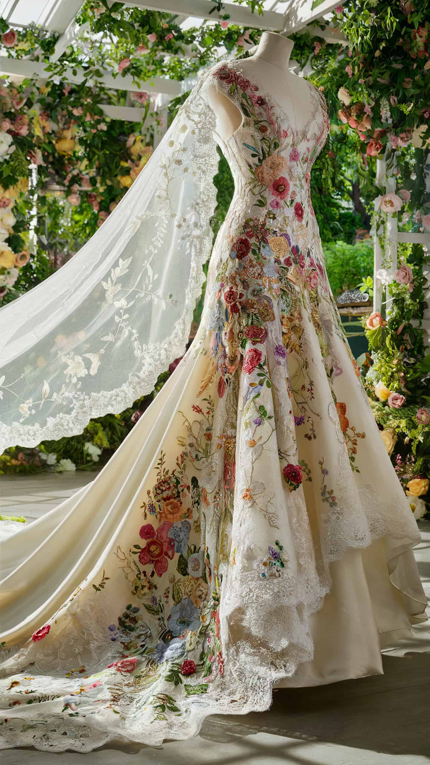 Floral Appliqué Dress