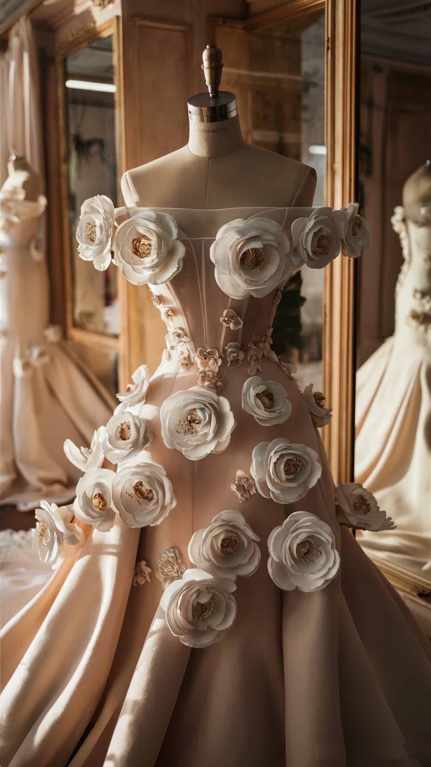 Floral Couture Dress by Romona Keveza