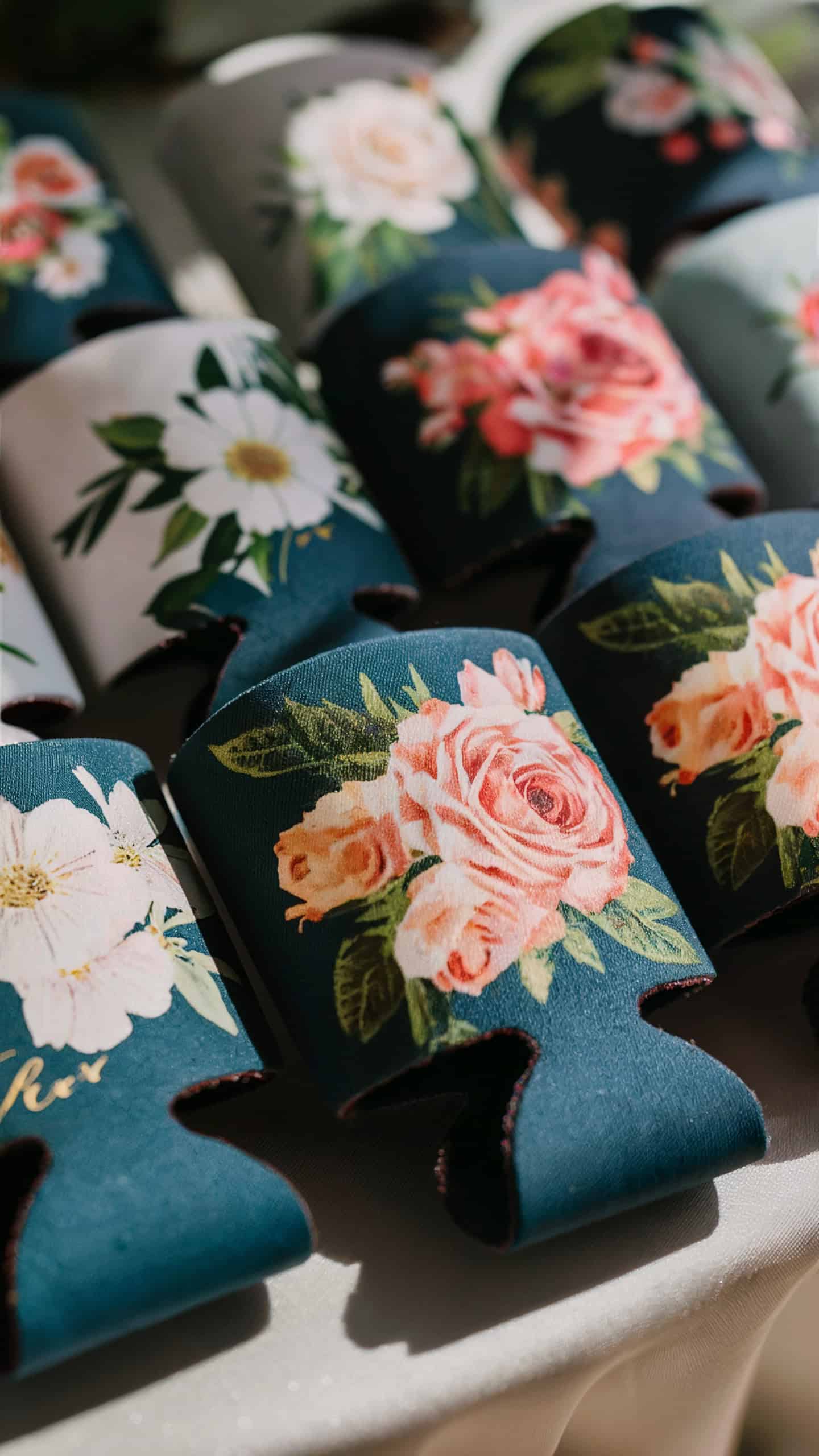Floral Print Koozies