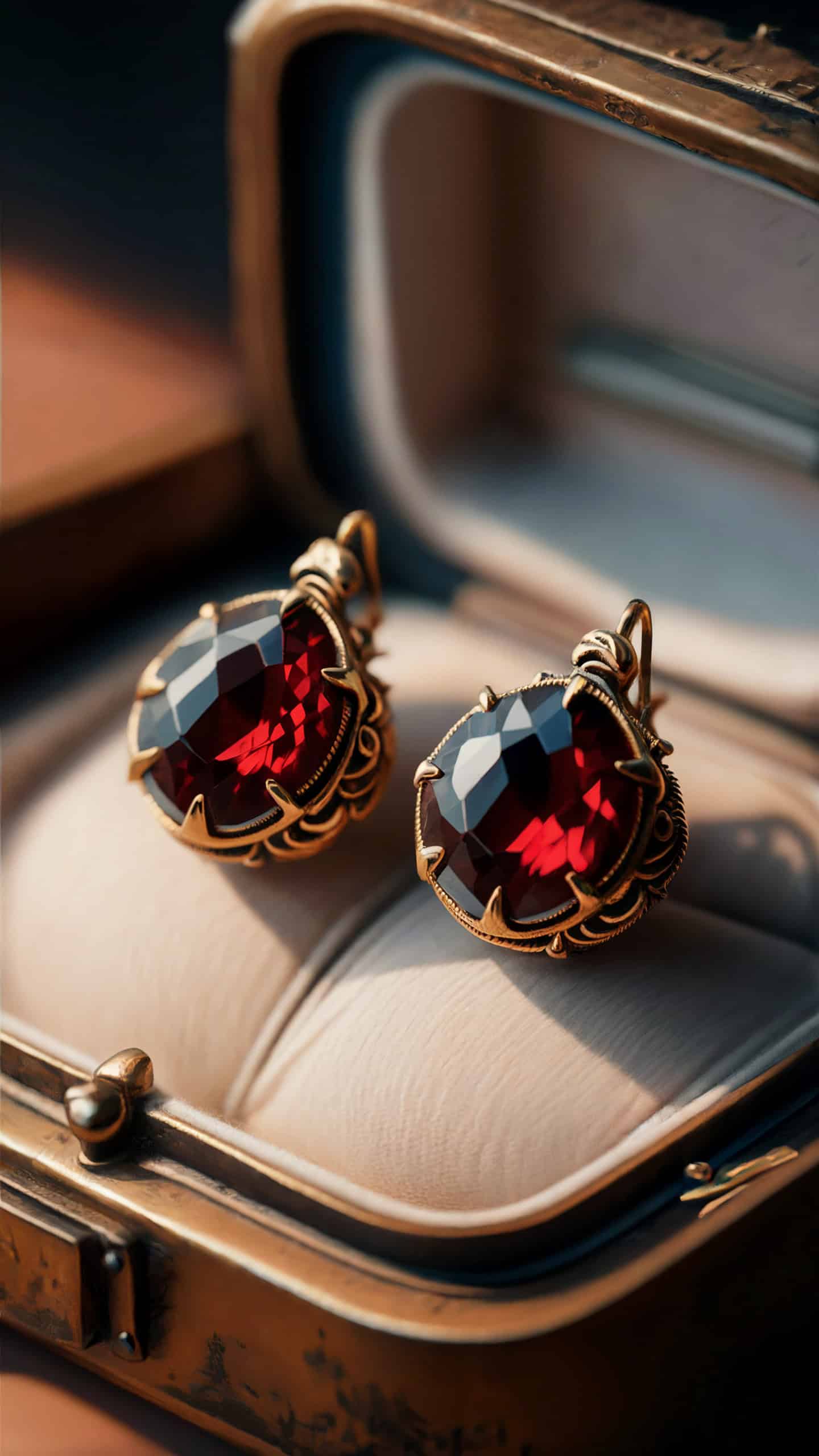Georgian Garnet Earrings