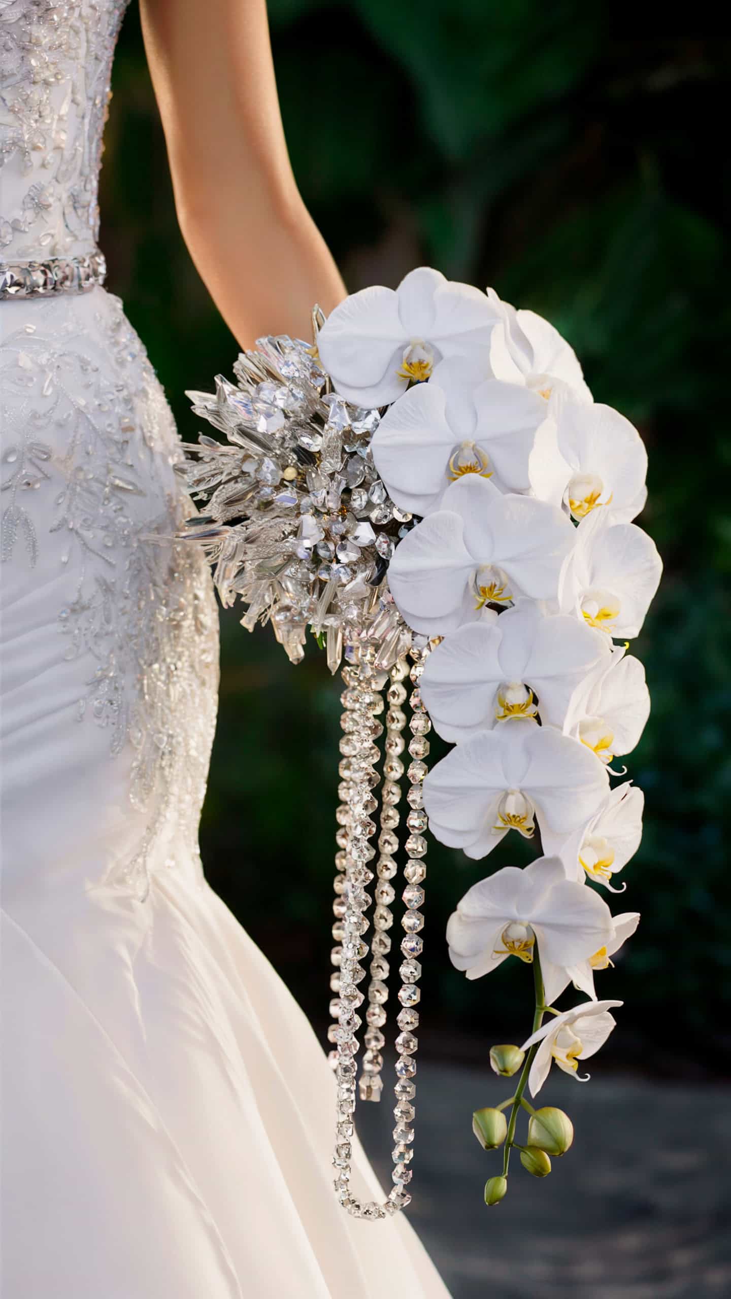 Glam Orchids and Crystals