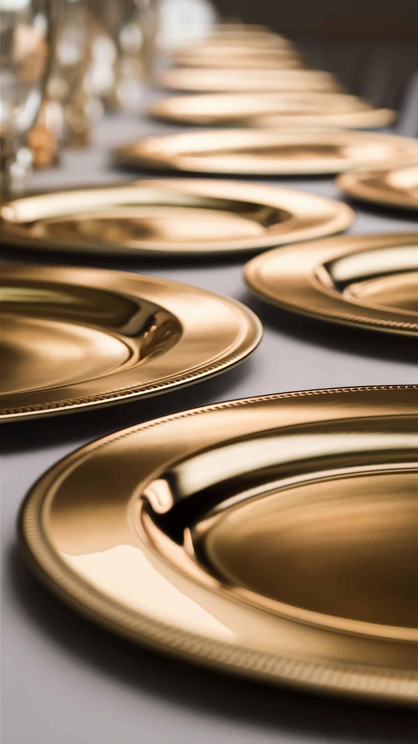 Gold Chargers