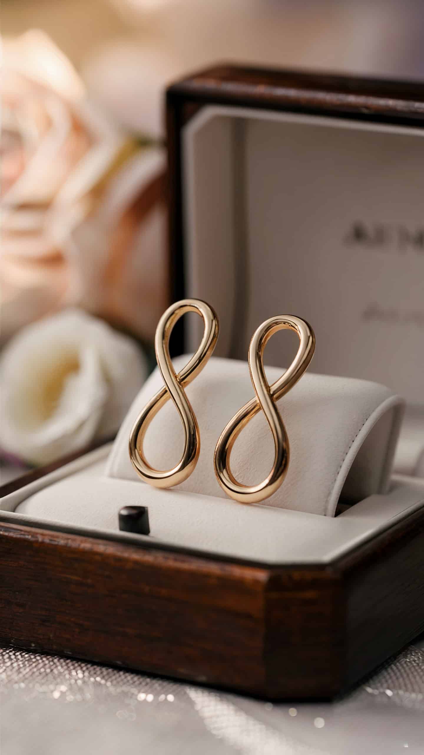 Gold Infinity Loop Earrings