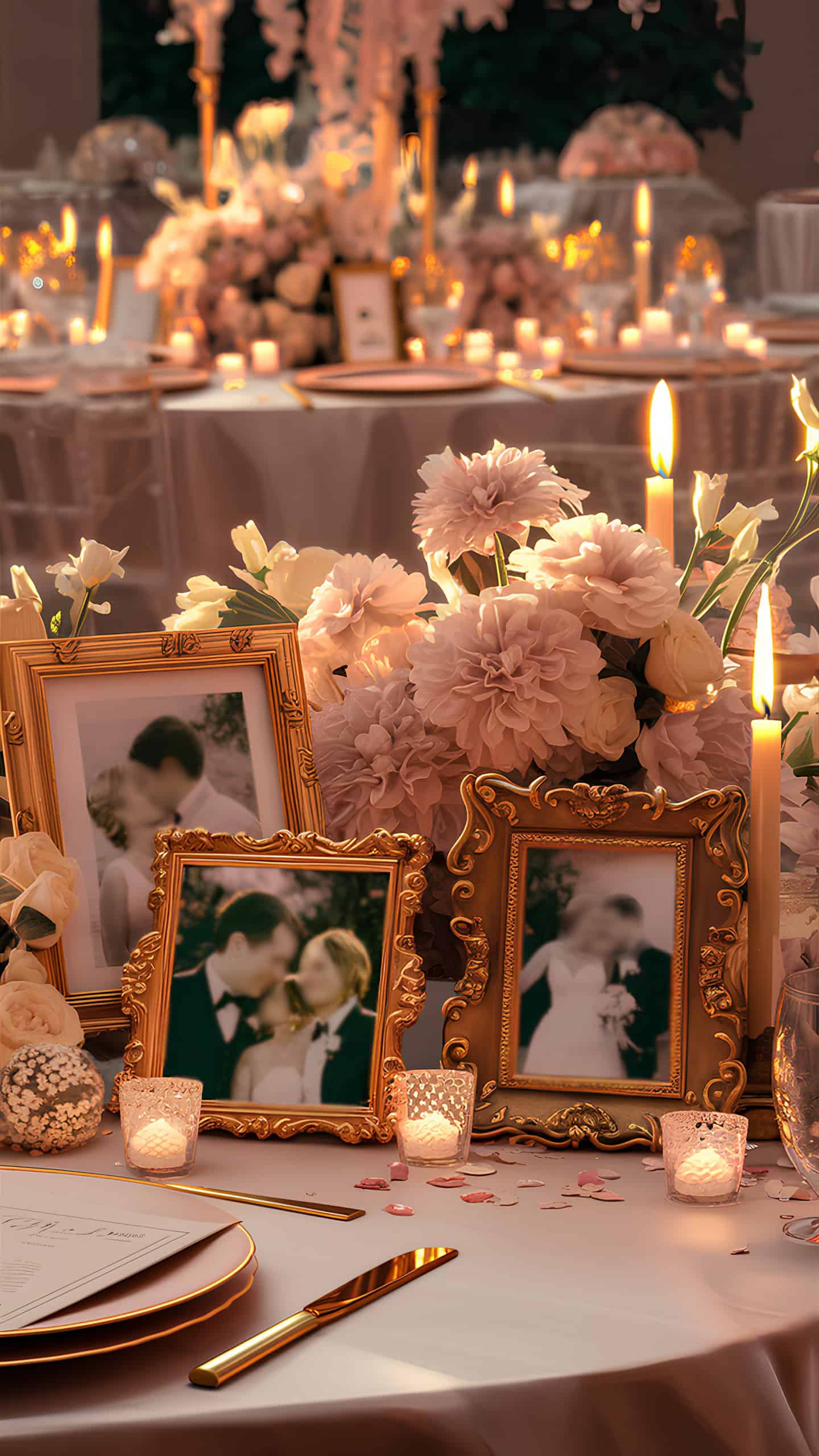 Golden Photo Frames