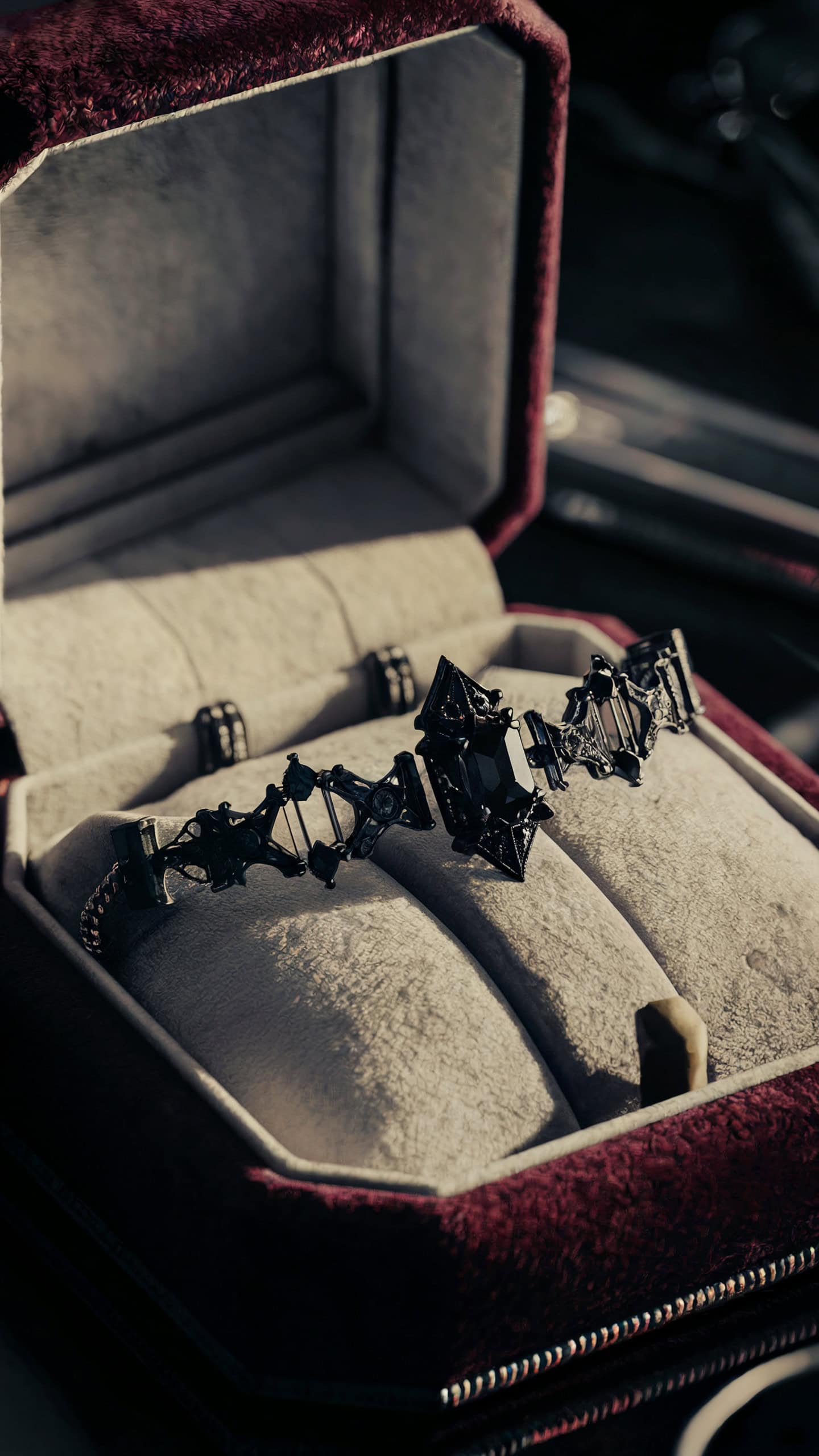 Gothic Black Diamond Choker
