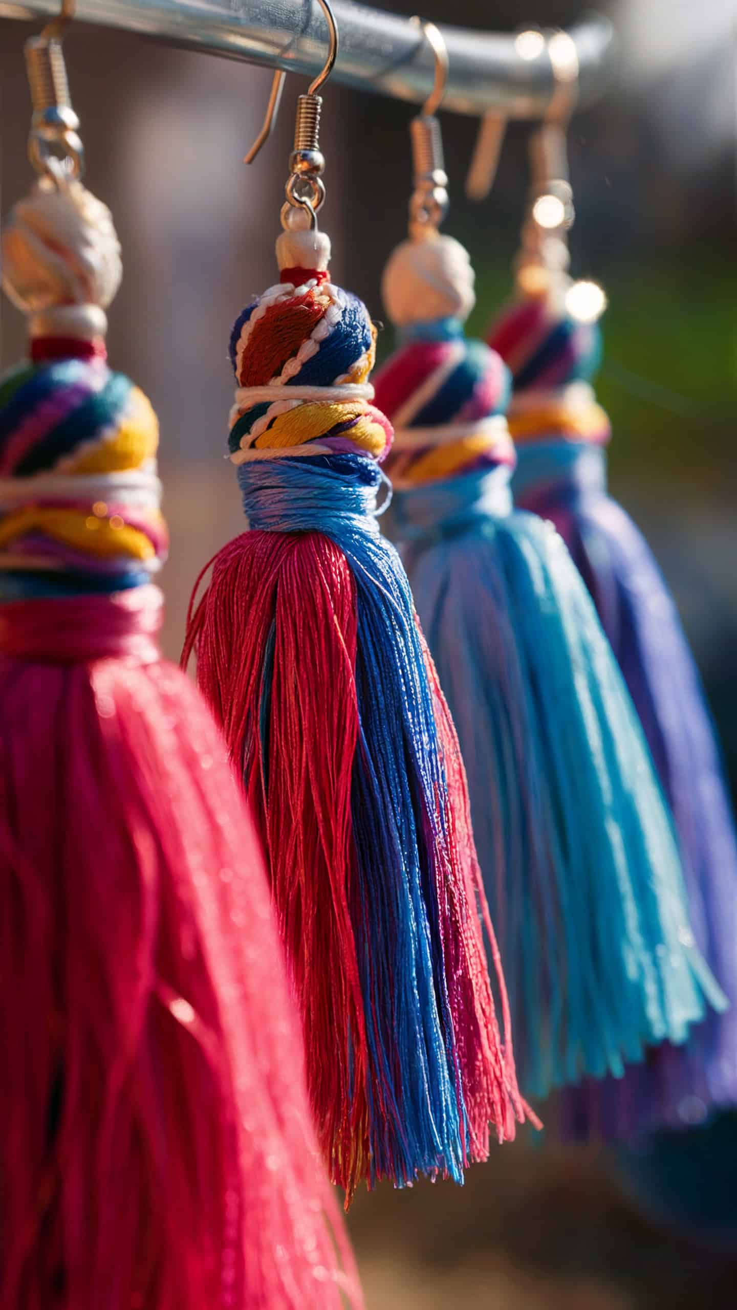 Hanbok-Inspired Tassel Earrings