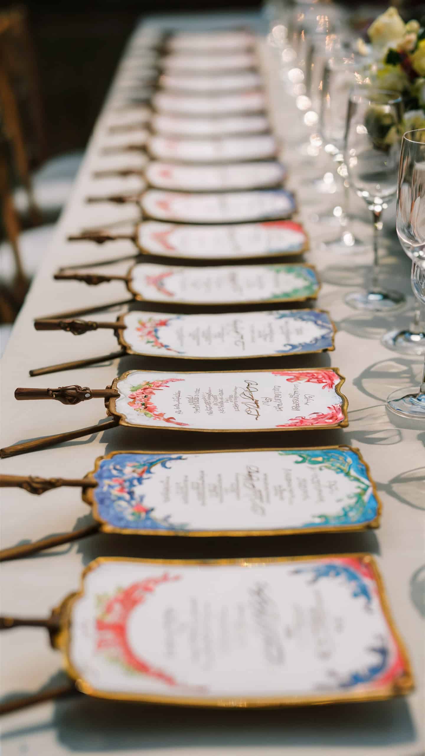 Hand-Painted Menu Cards