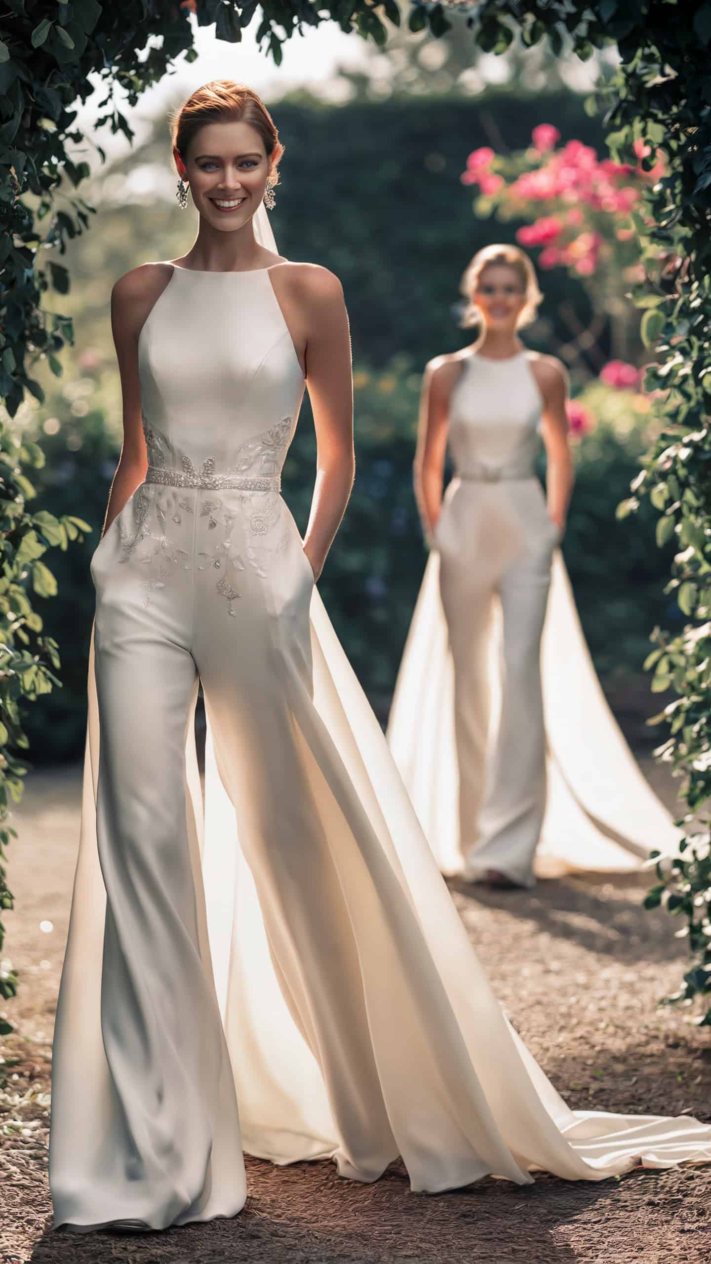 High-Waist Palazzo Jumpsuit