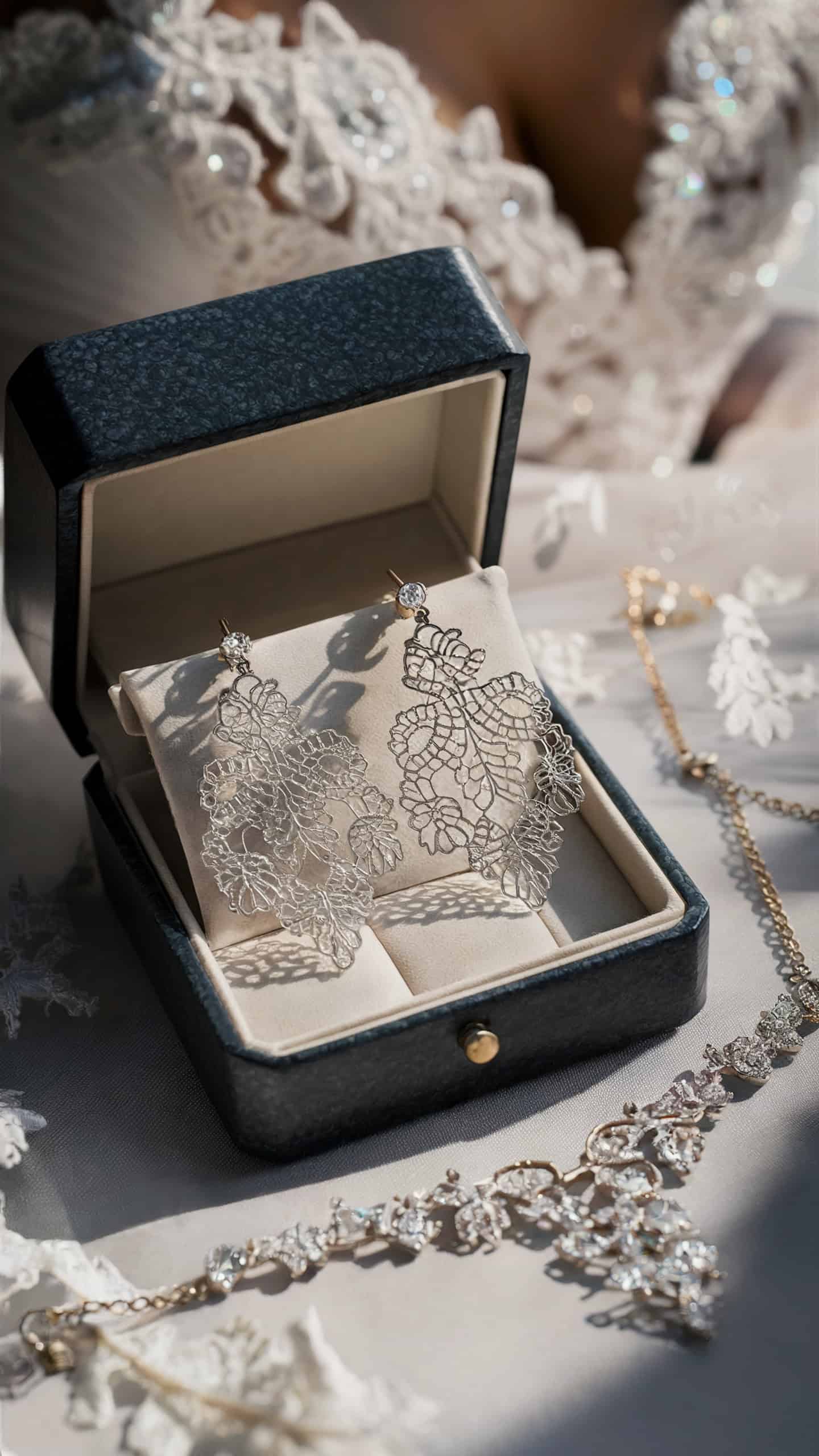 Intricate Lace Patterned Jewels