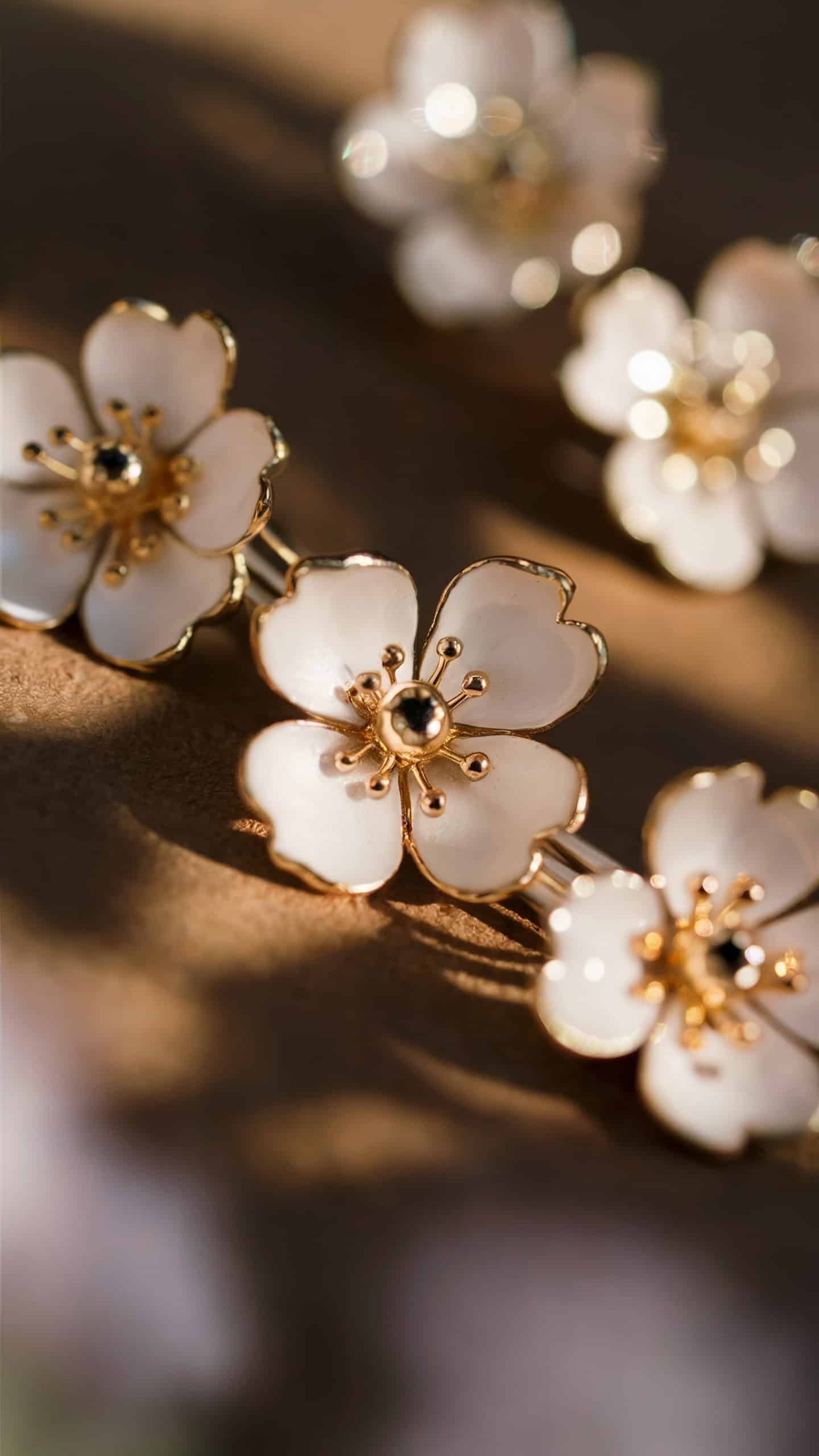 Korean Cherry Blossom Earrings