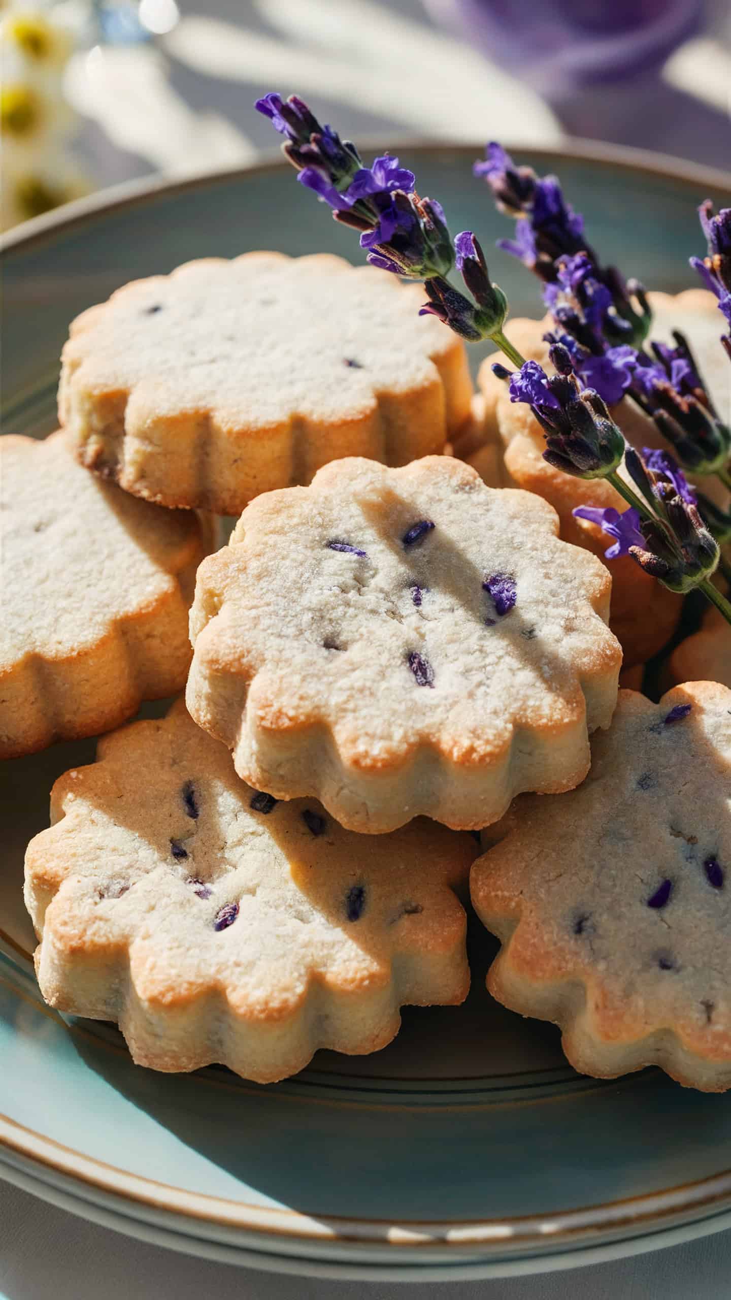 Lavender Shortbread Cookies