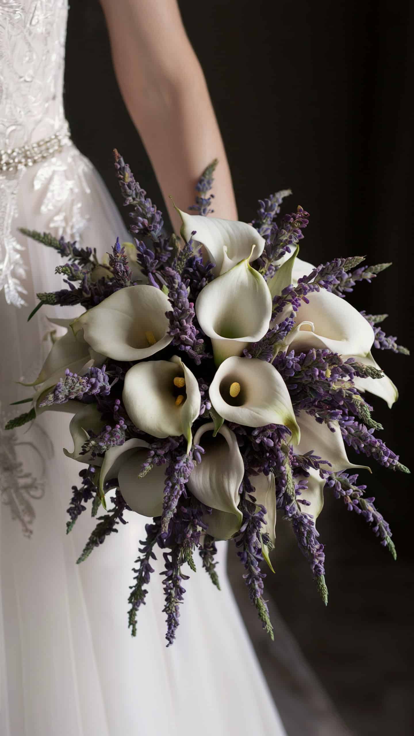 Lavender and Calla Lilies Ensemble