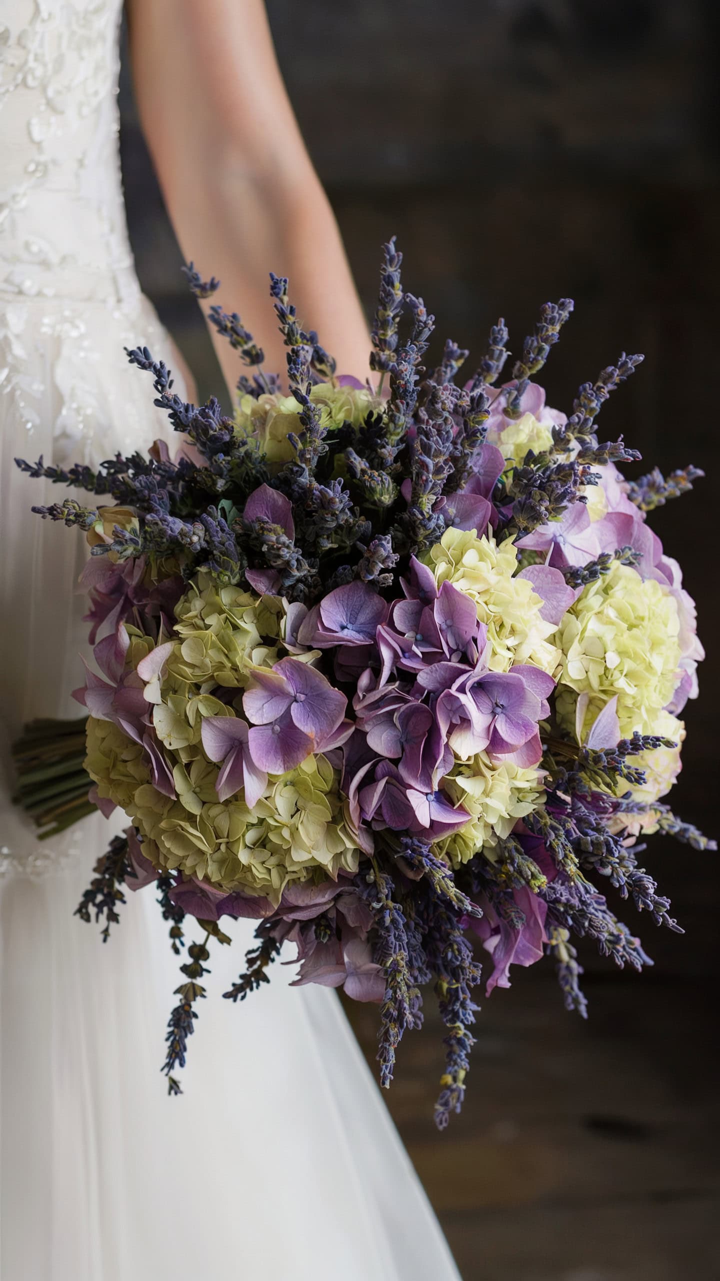 Lavender and Hydrangea Cluster