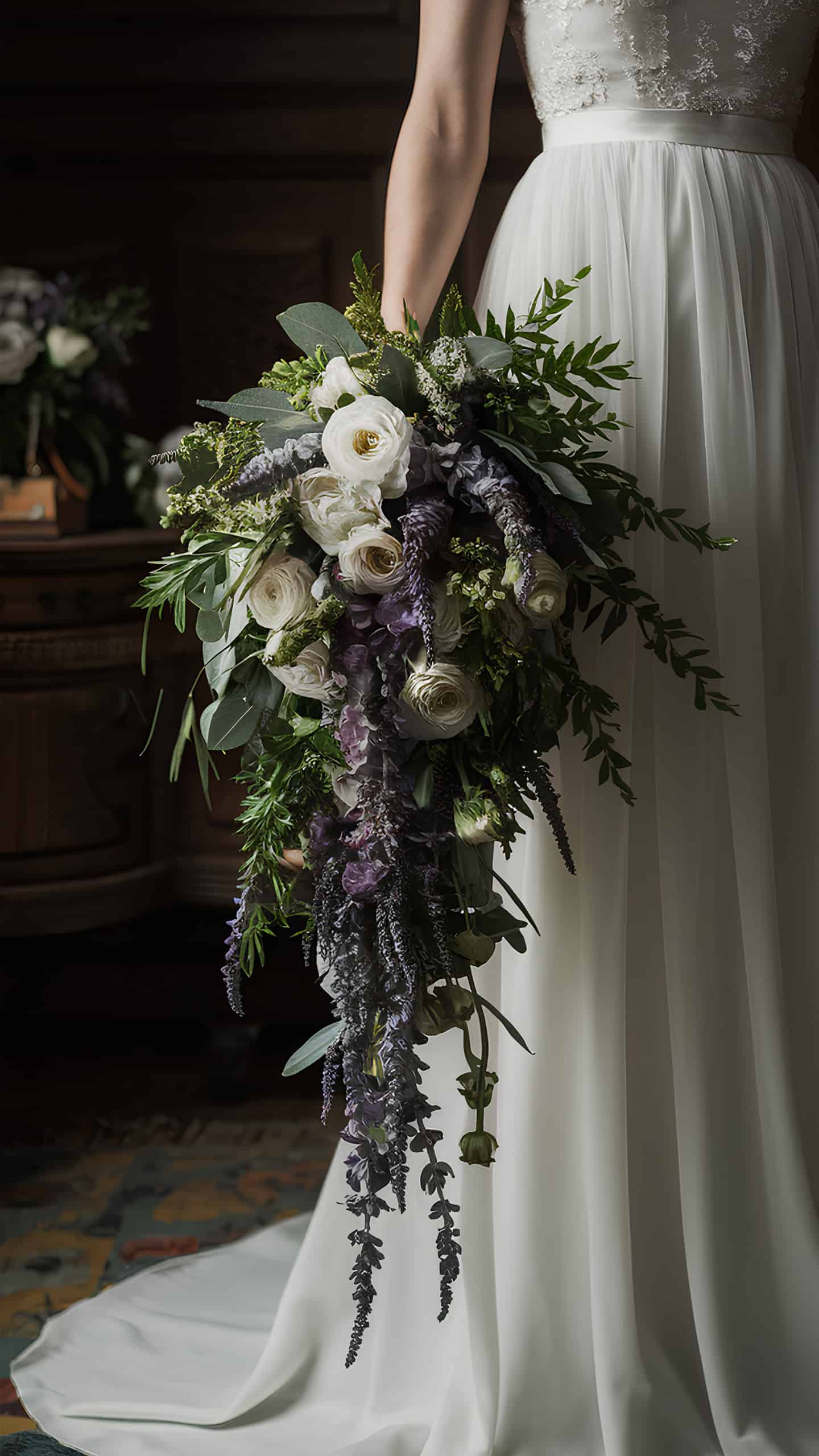 Lavender and Stock Cascade