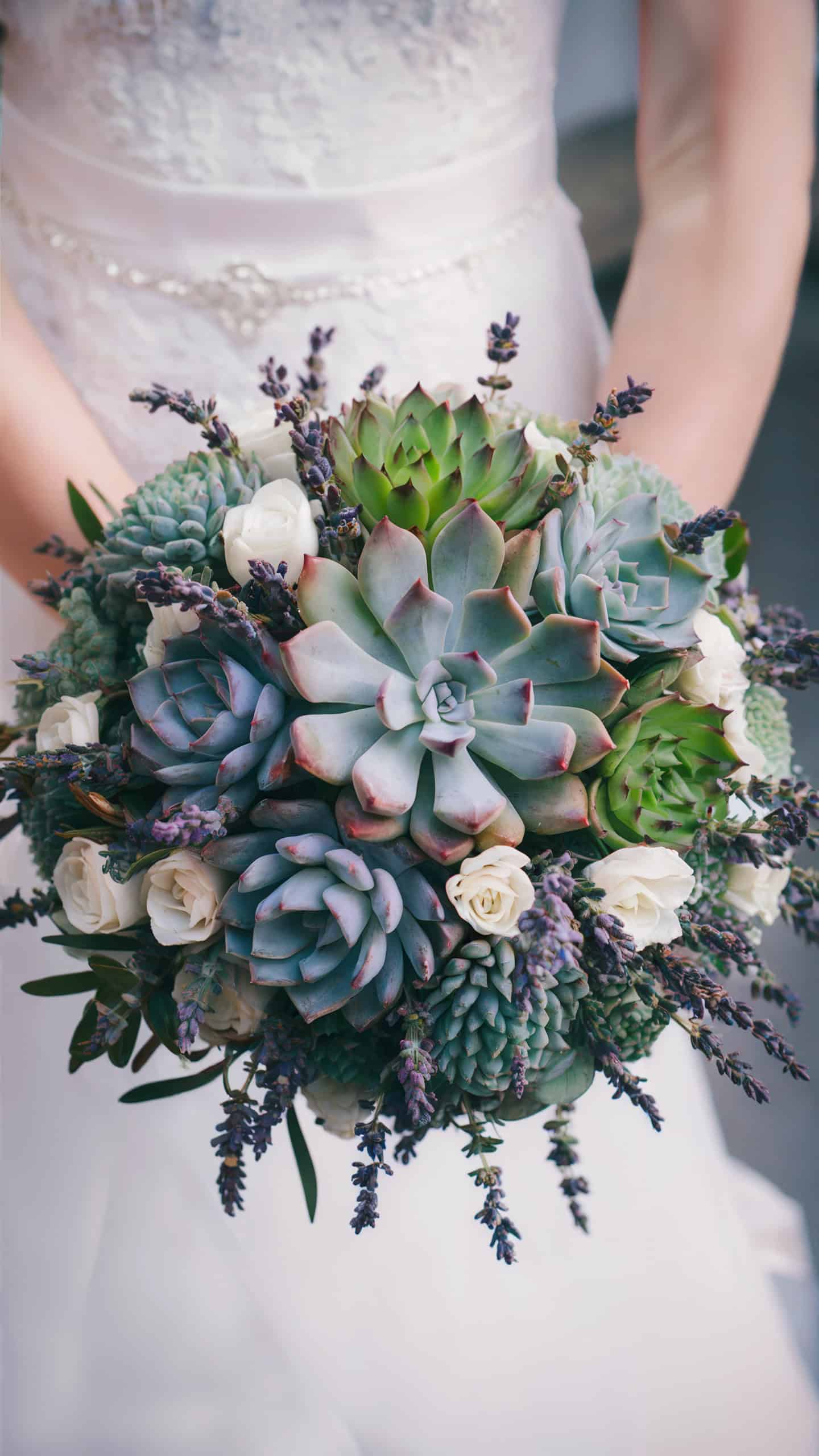 Lavender and Succulent Bouquet